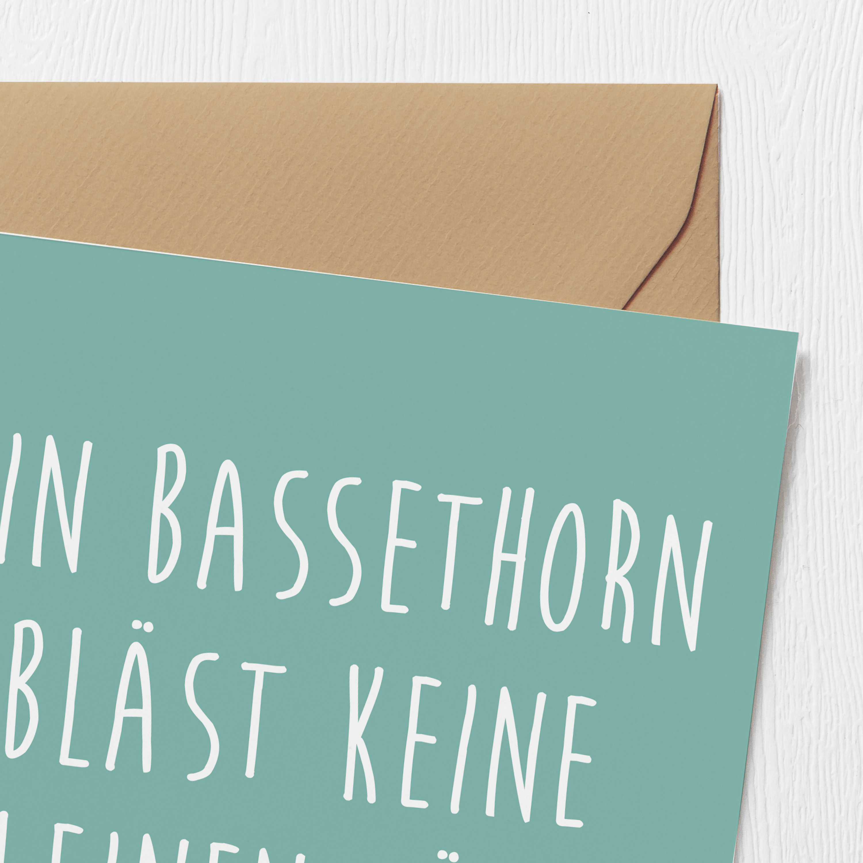 Deluxe Karte Ein Bassethorn bläst keine kleinen Töne!