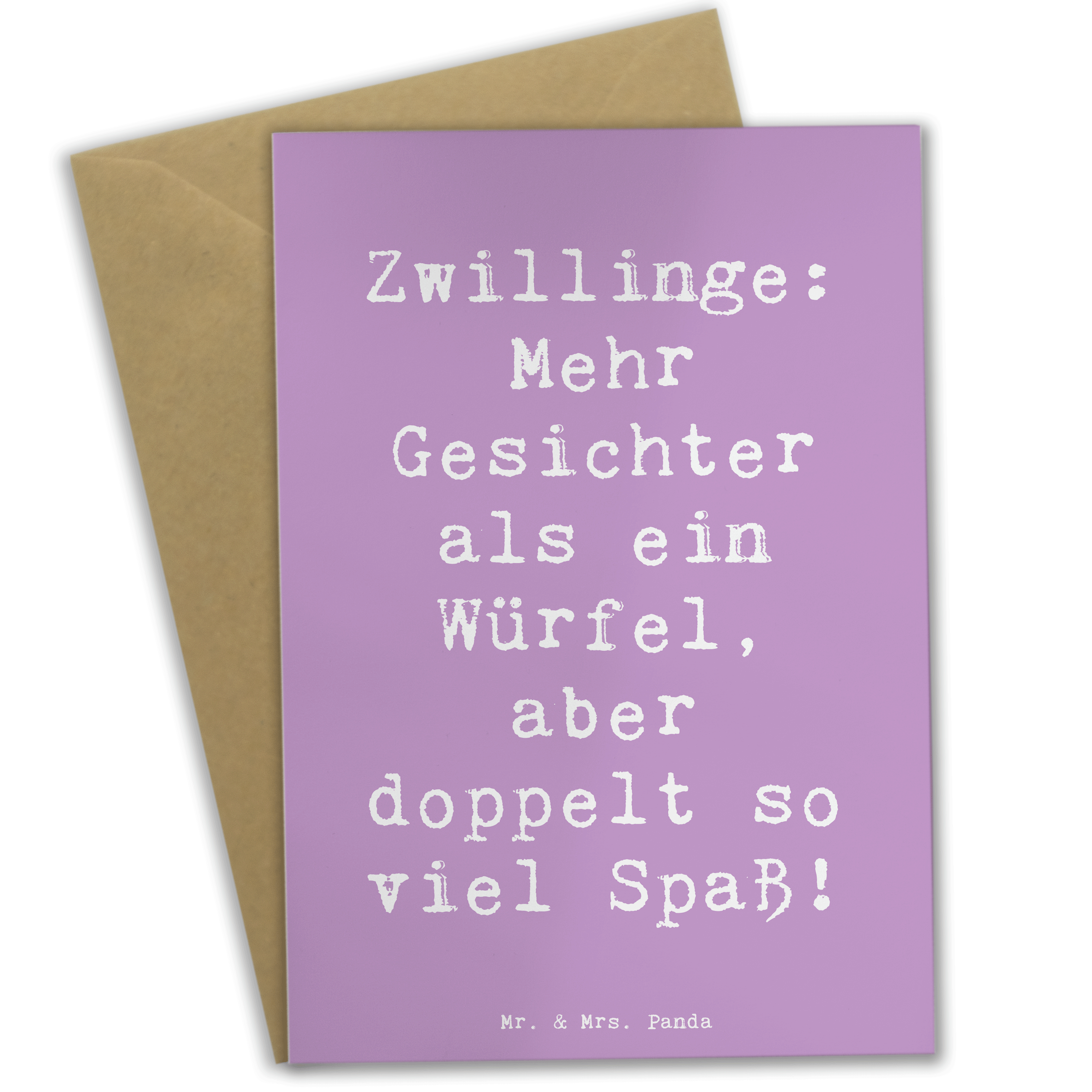 Grußkarte Spruch Zwillinge Spaß