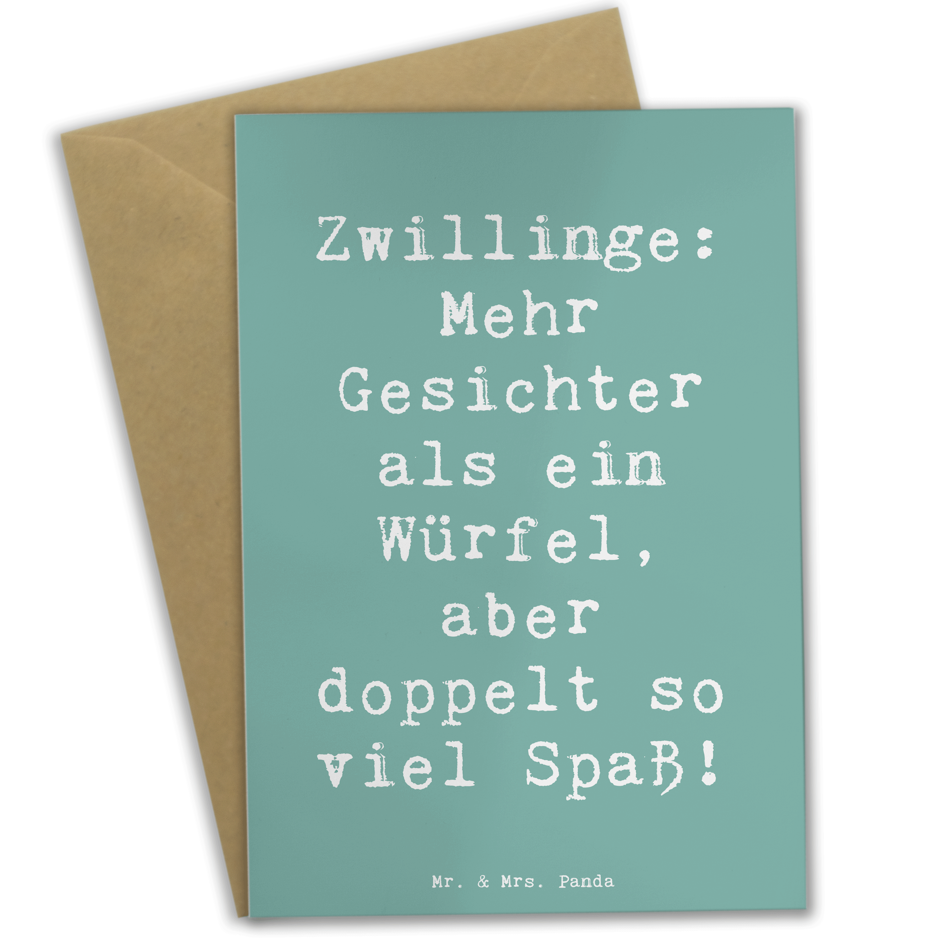 Grußkarte Spruch Zwillinge Spaß