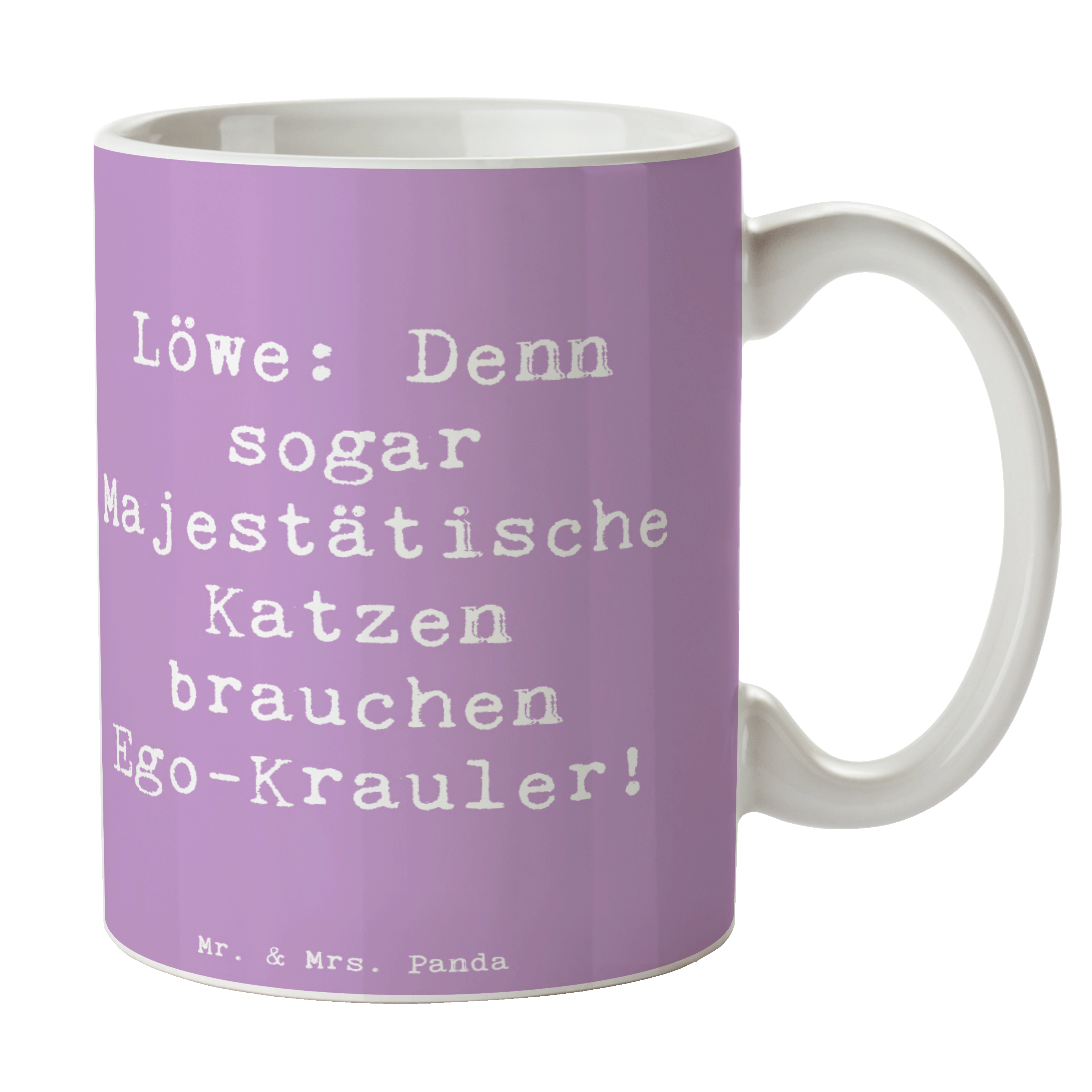 Tasse Spruch Majestätischer Löwe