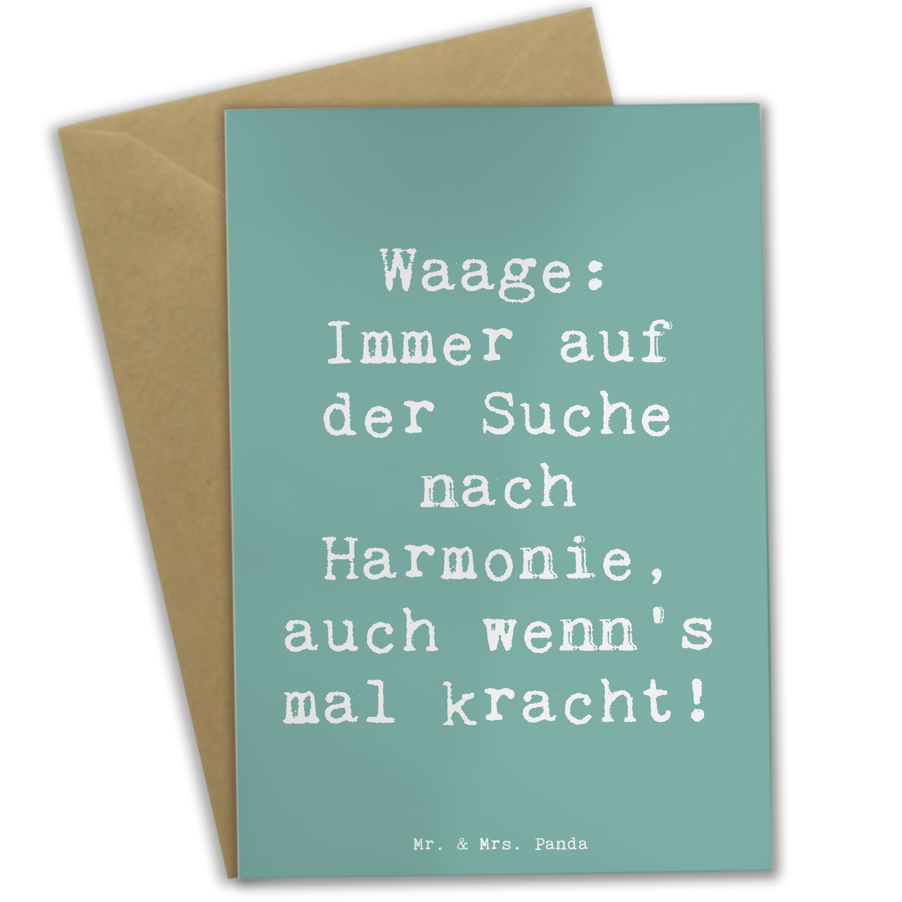 Grußkarte Spruch Waagen Harmonie