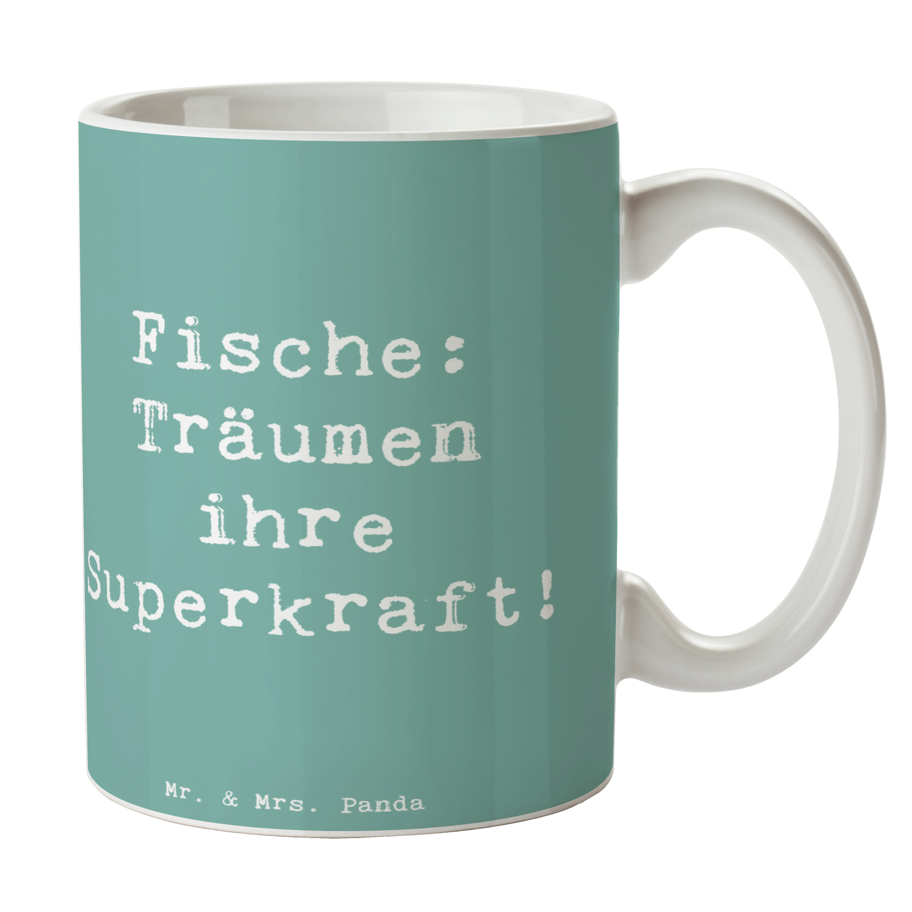 Tasse Spruch Fische Kraft