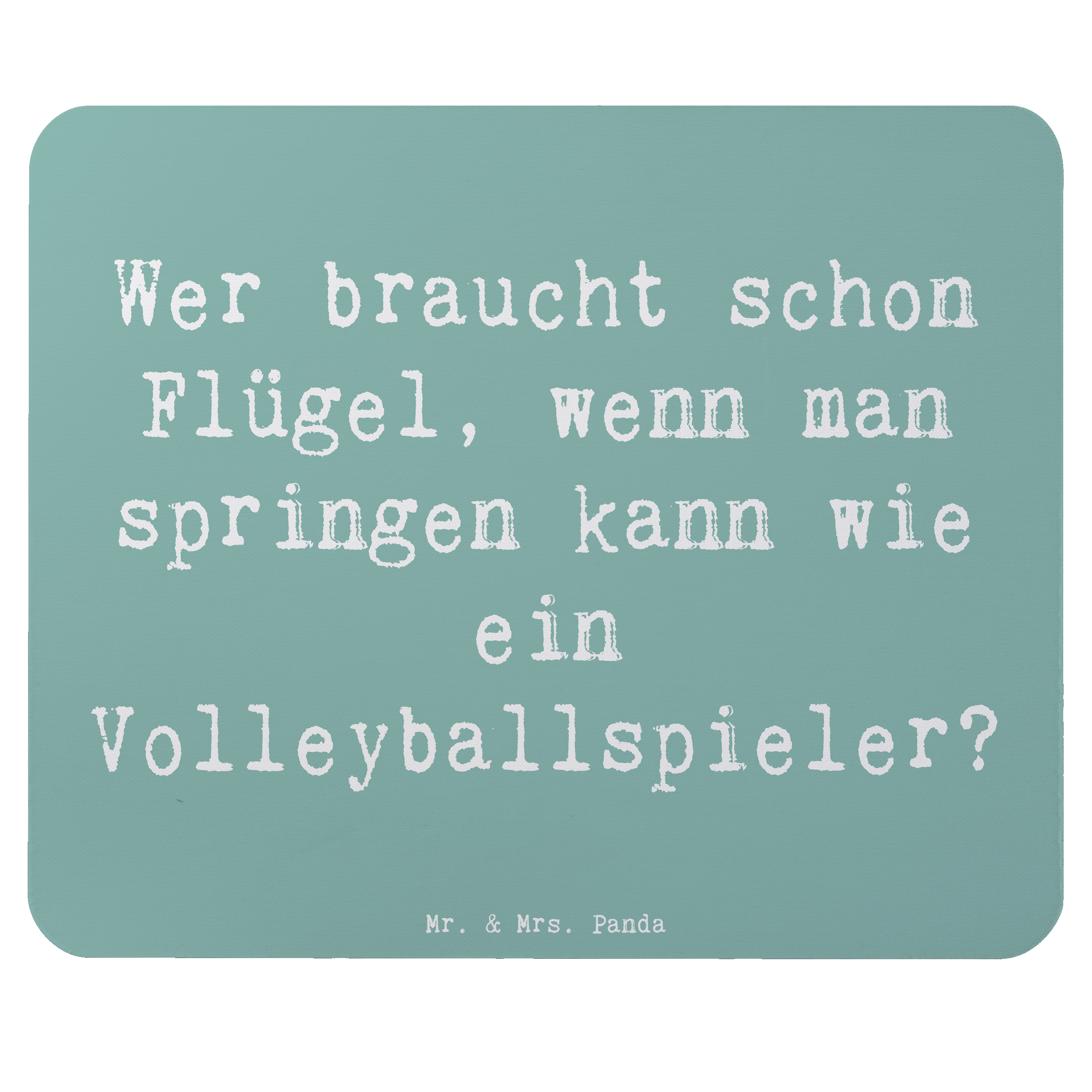 Mauspad Spruch Volleyball Sprung