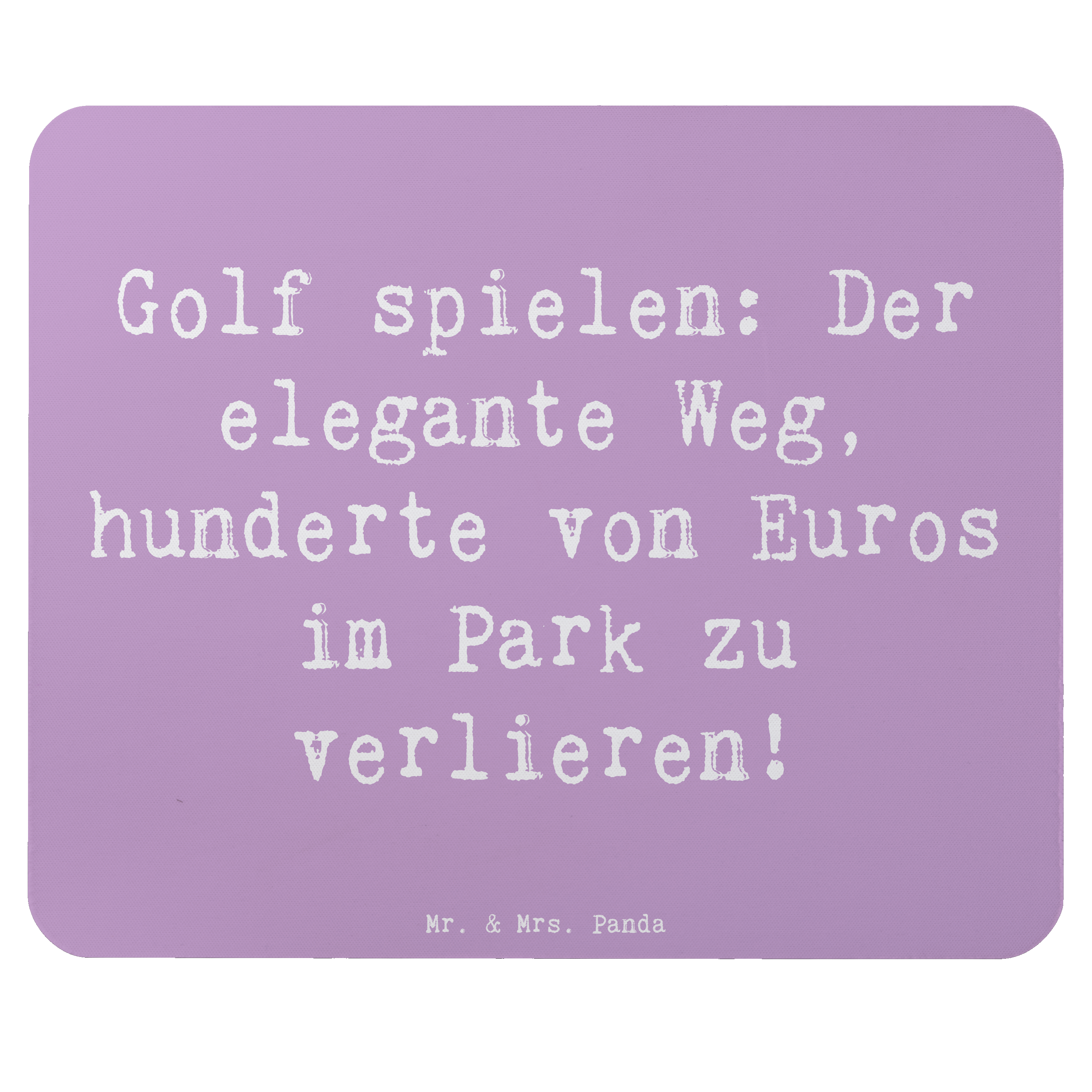 Mauspad Spruch Golf Eleganz