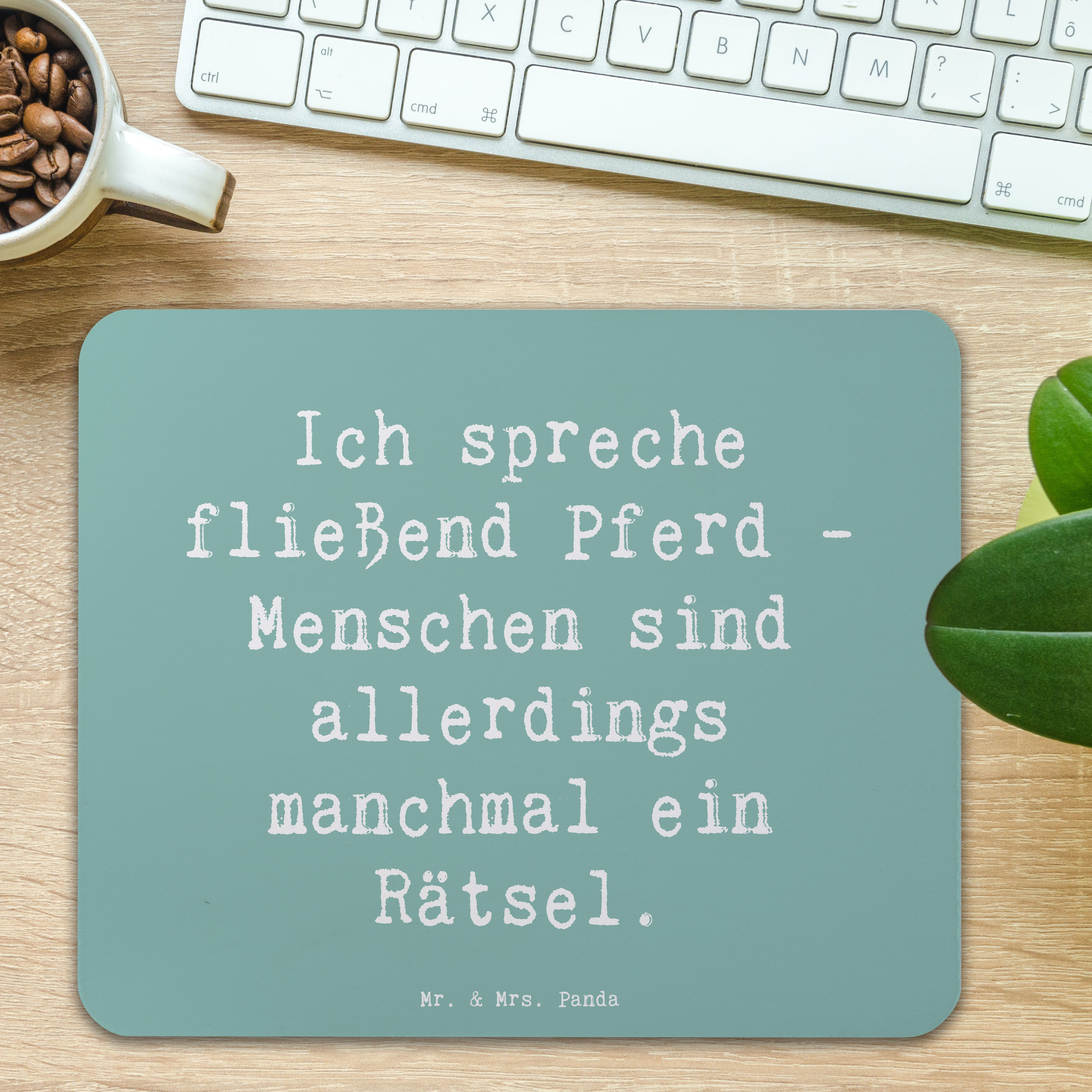 Mauspad Spruch Reiten und Rätsel