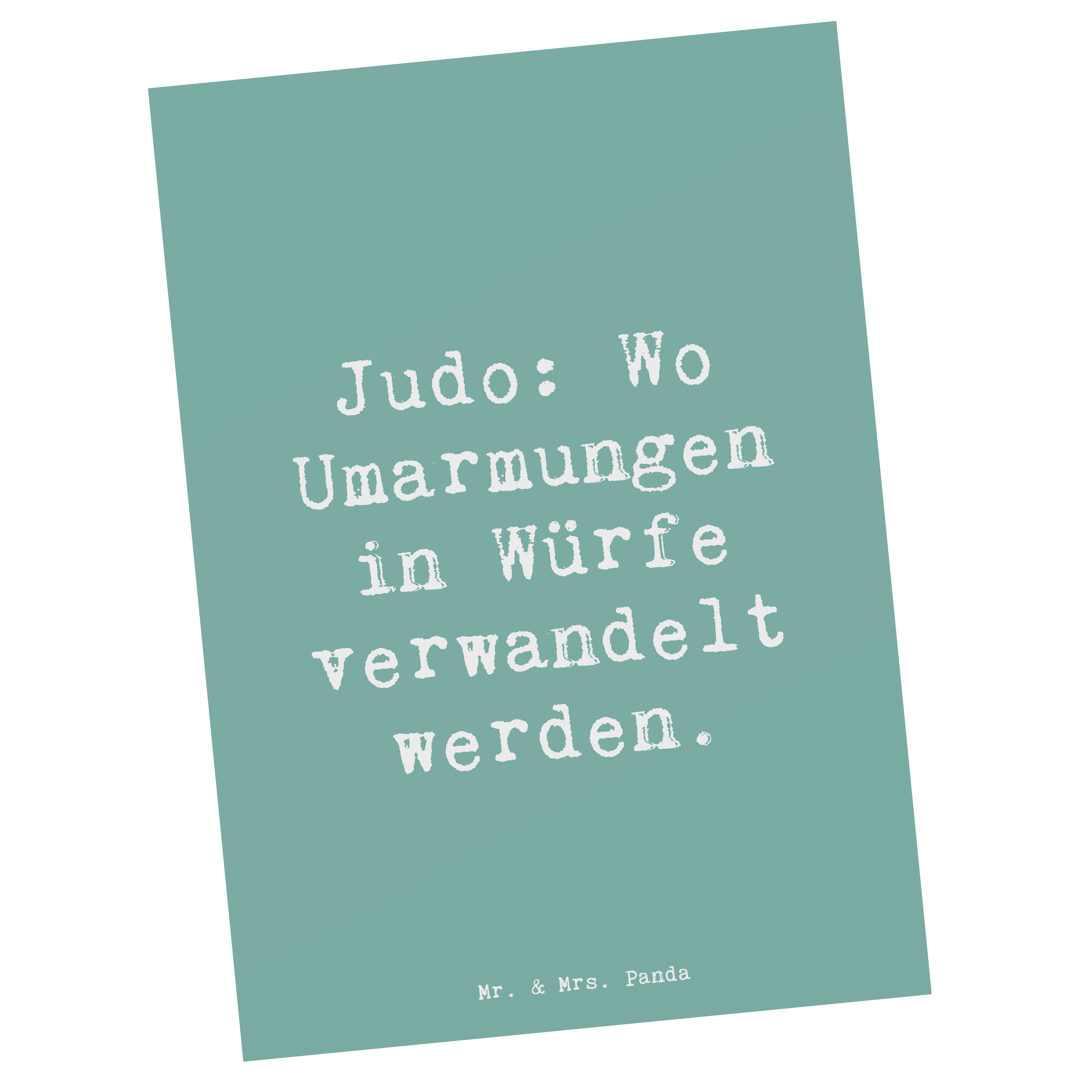 Postkarte Spruch Judo Umarmungen