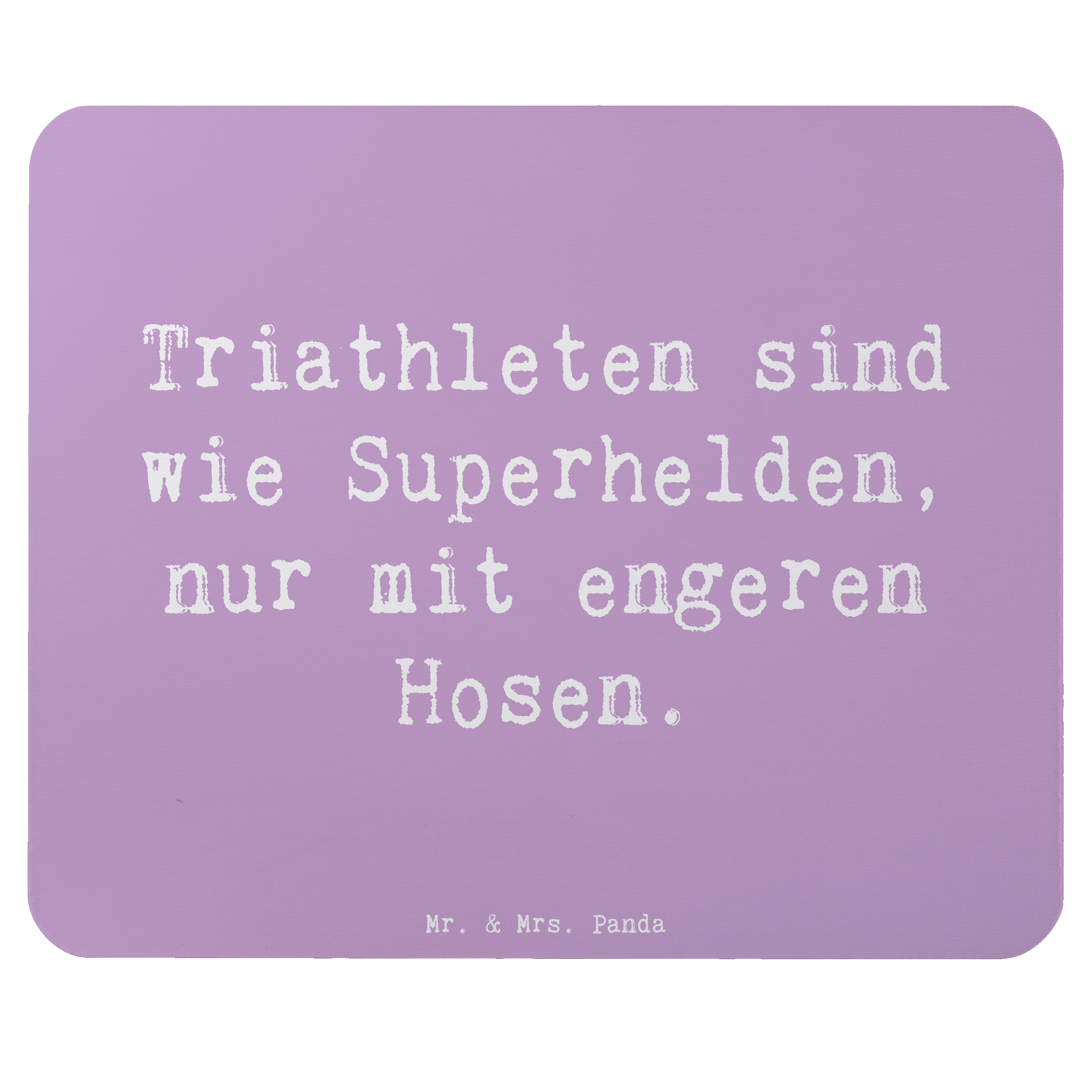 Mauspad Spruch Triathlon Superheld