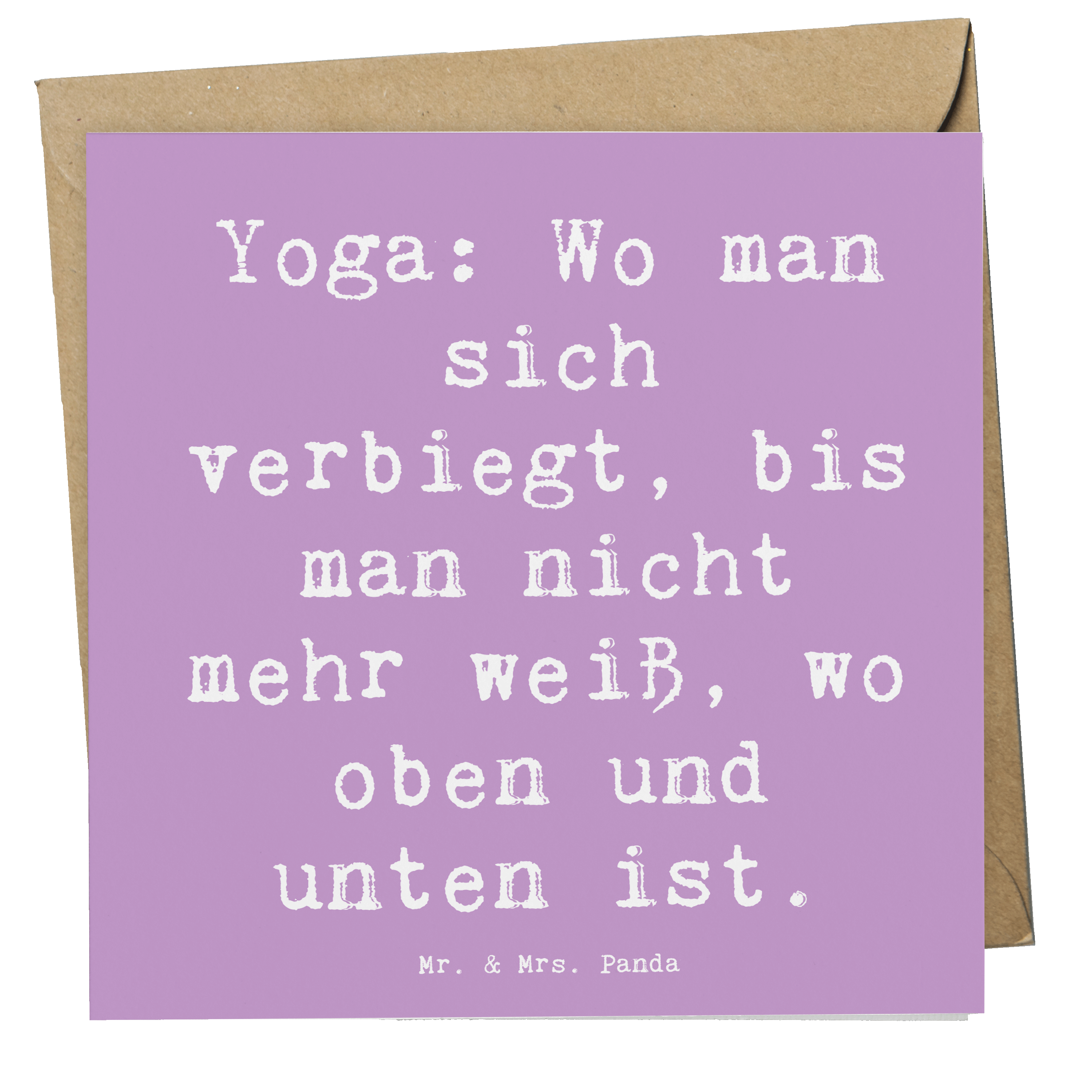 Deluxe Karte Spruch Yoga Balance