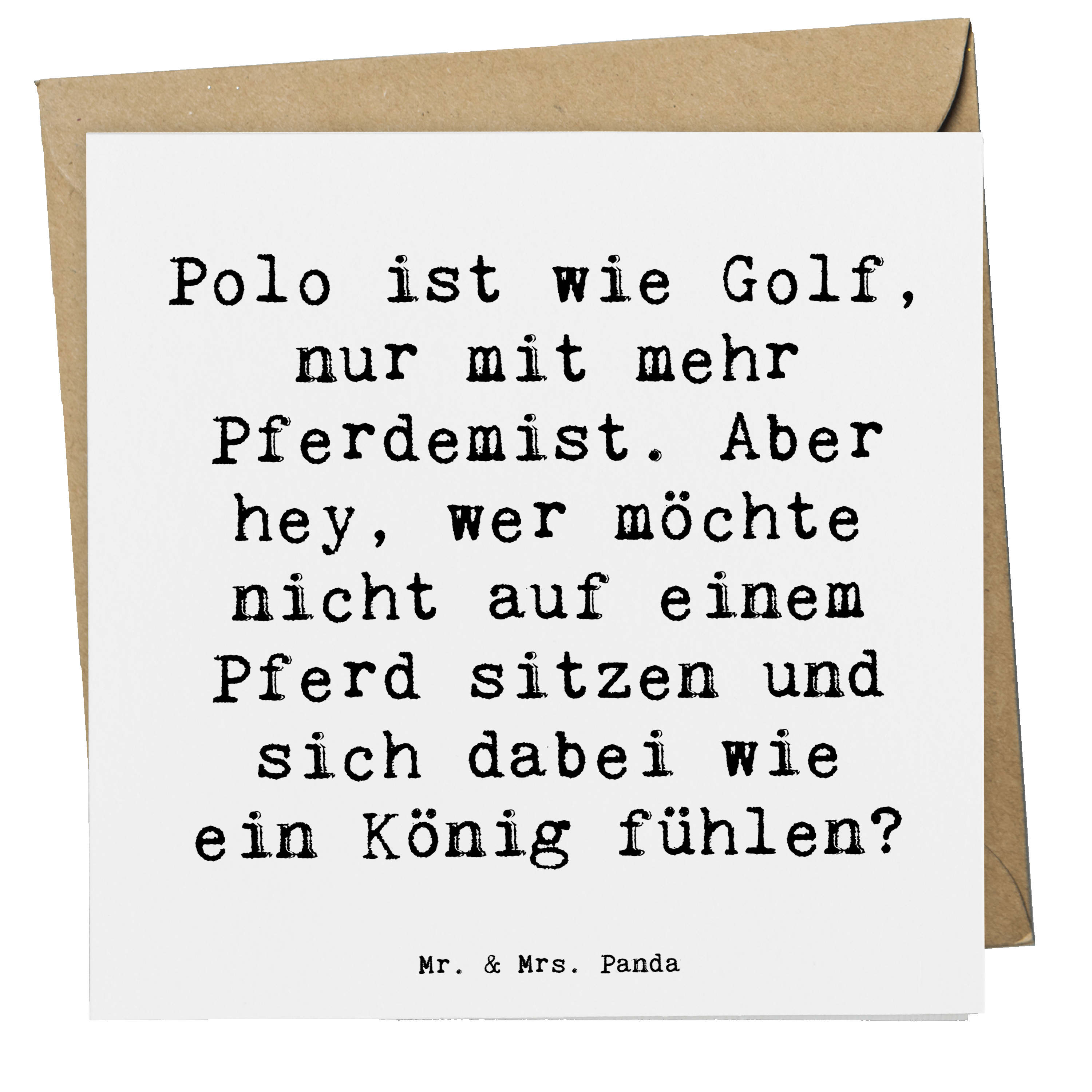 Deluxe Karte Spruch Polo Abenteuer