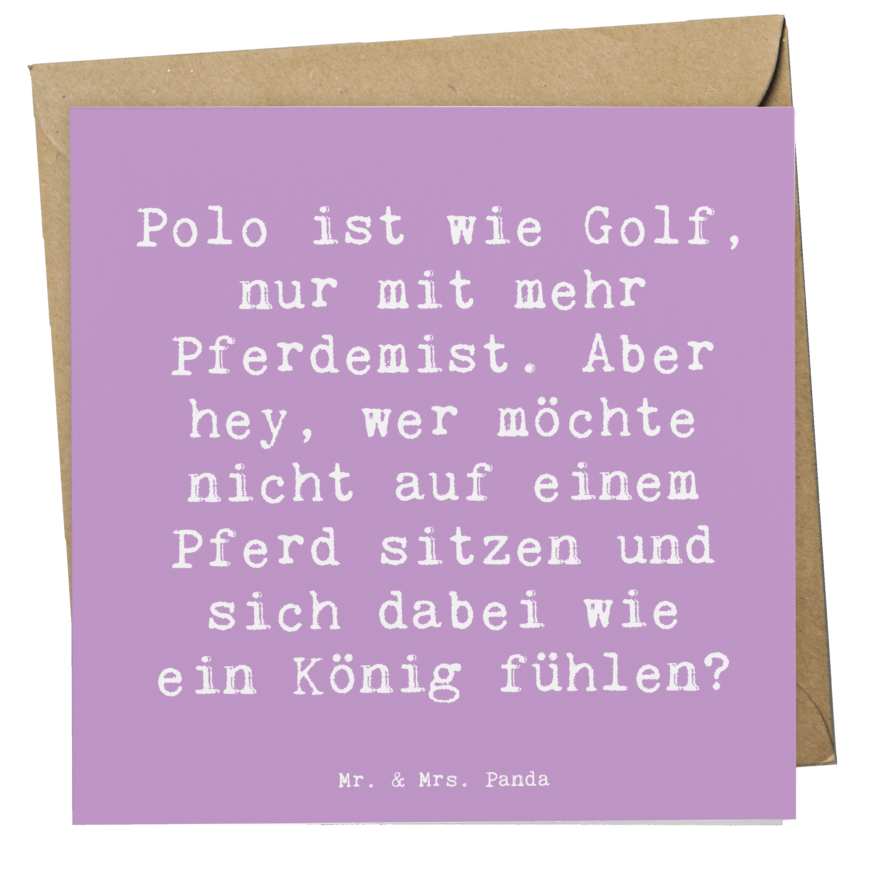 Deluxe Karte Spruch Polo Abenteuer