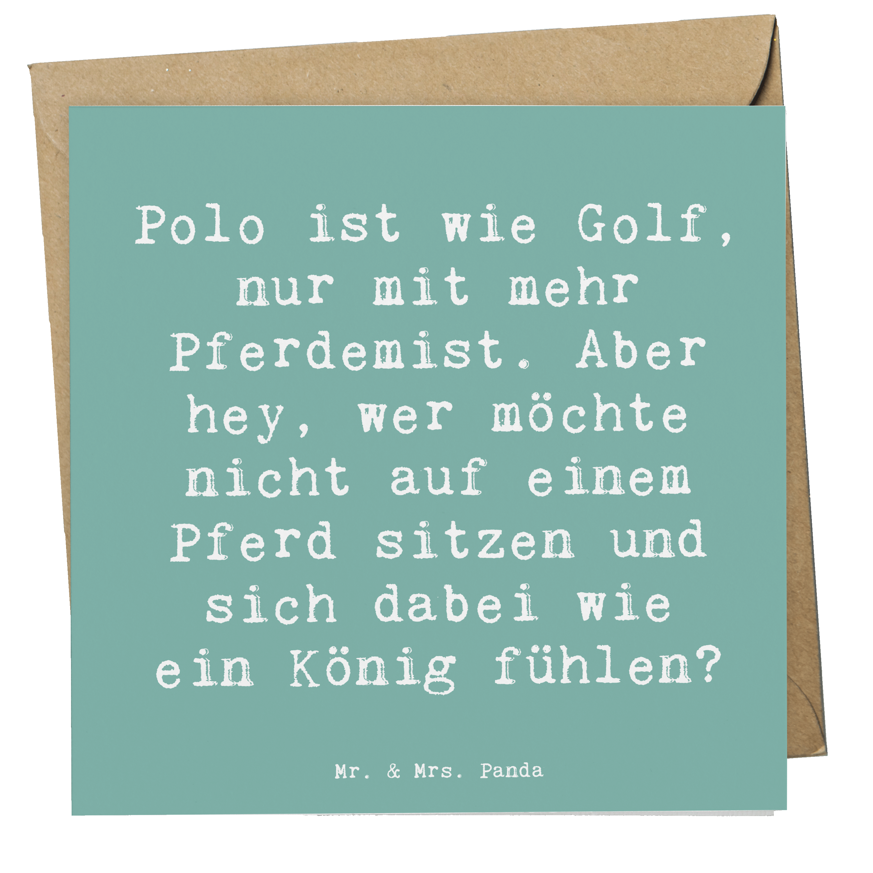 Deluxe Karte Spruch Polo Abenteuer