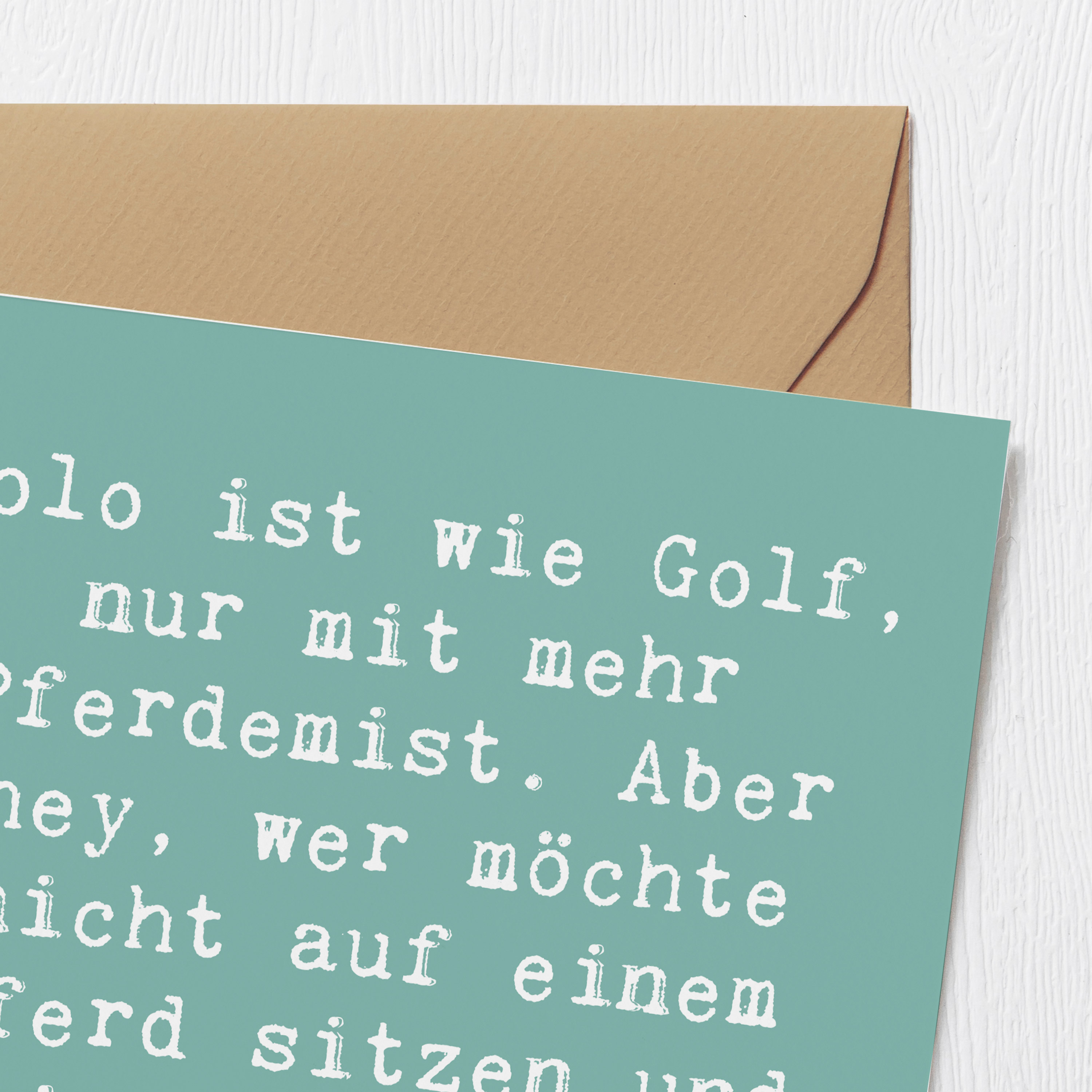 Deluxe Karte Spruch Polo Abenteuer