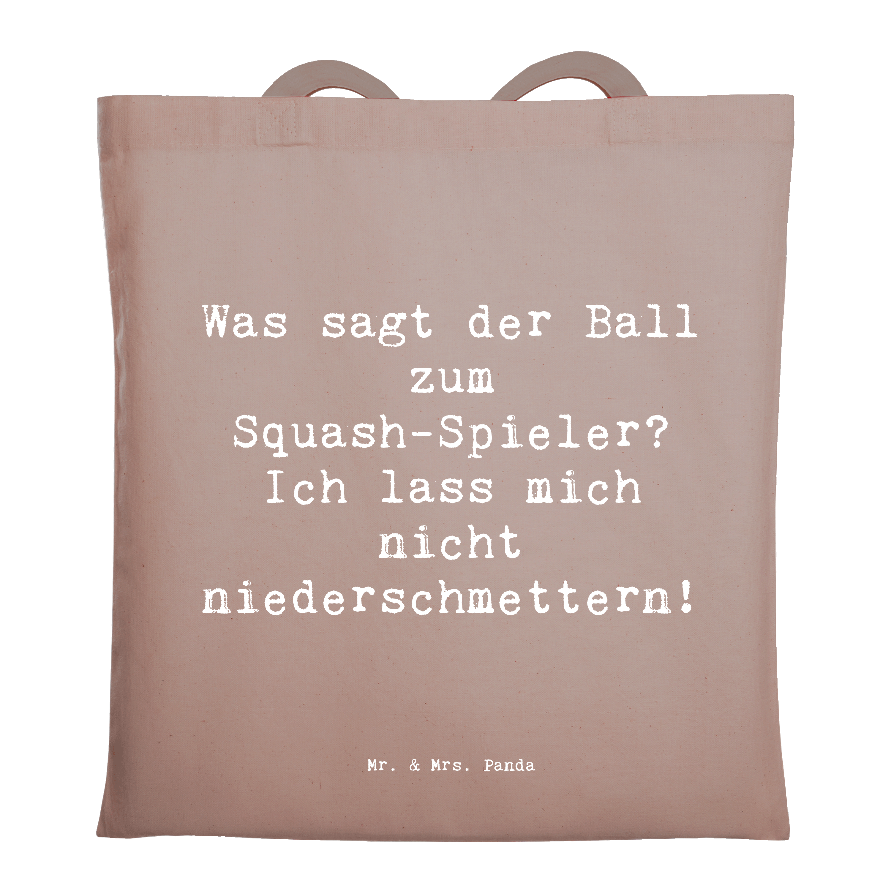 Tragetasche Spruch Squash Humor