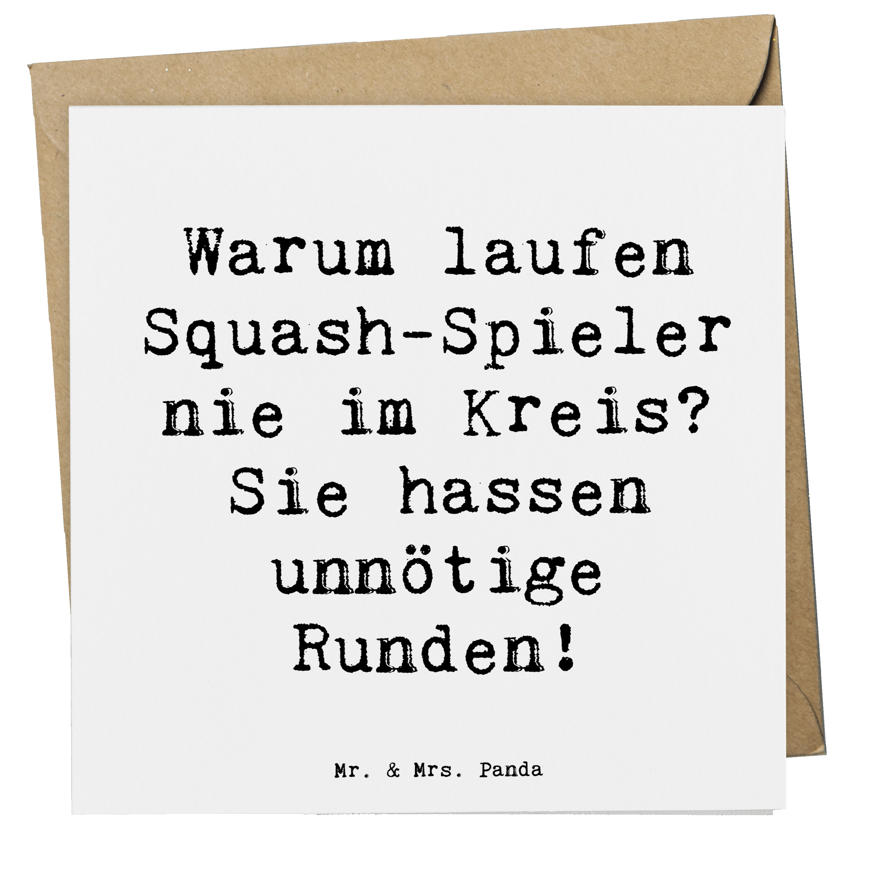 Deluxe Karte Spruch Squash Weisheit