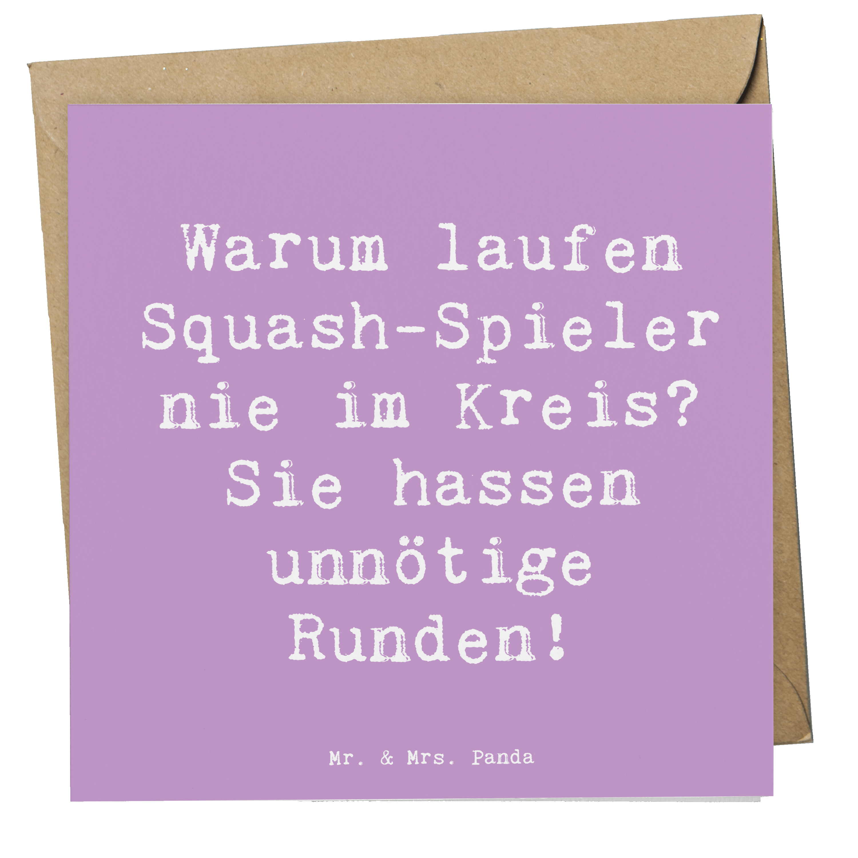 Deluxe Karte Spruch Squash Weisheit