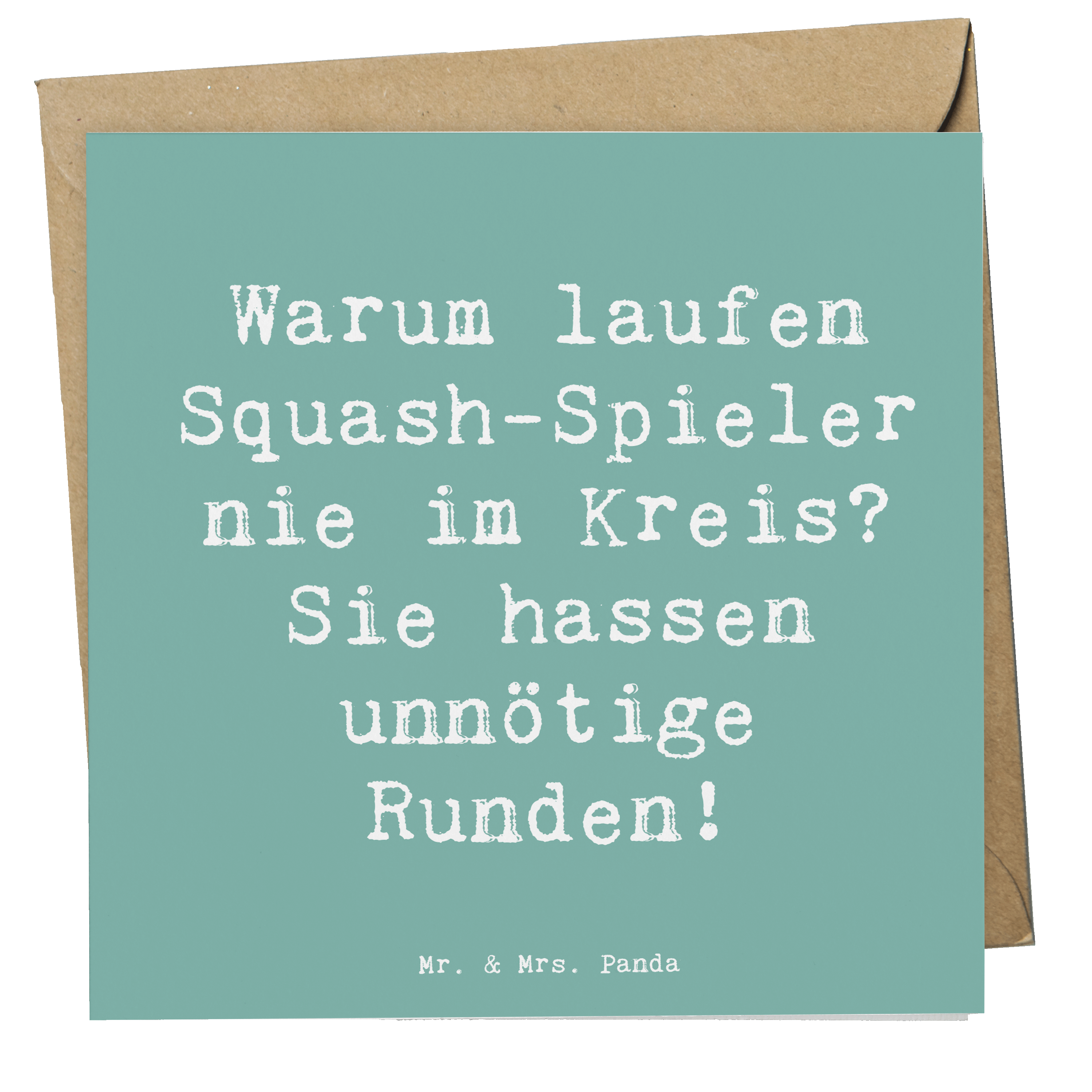 Deluxe Karte Spruch Squash Weisheit