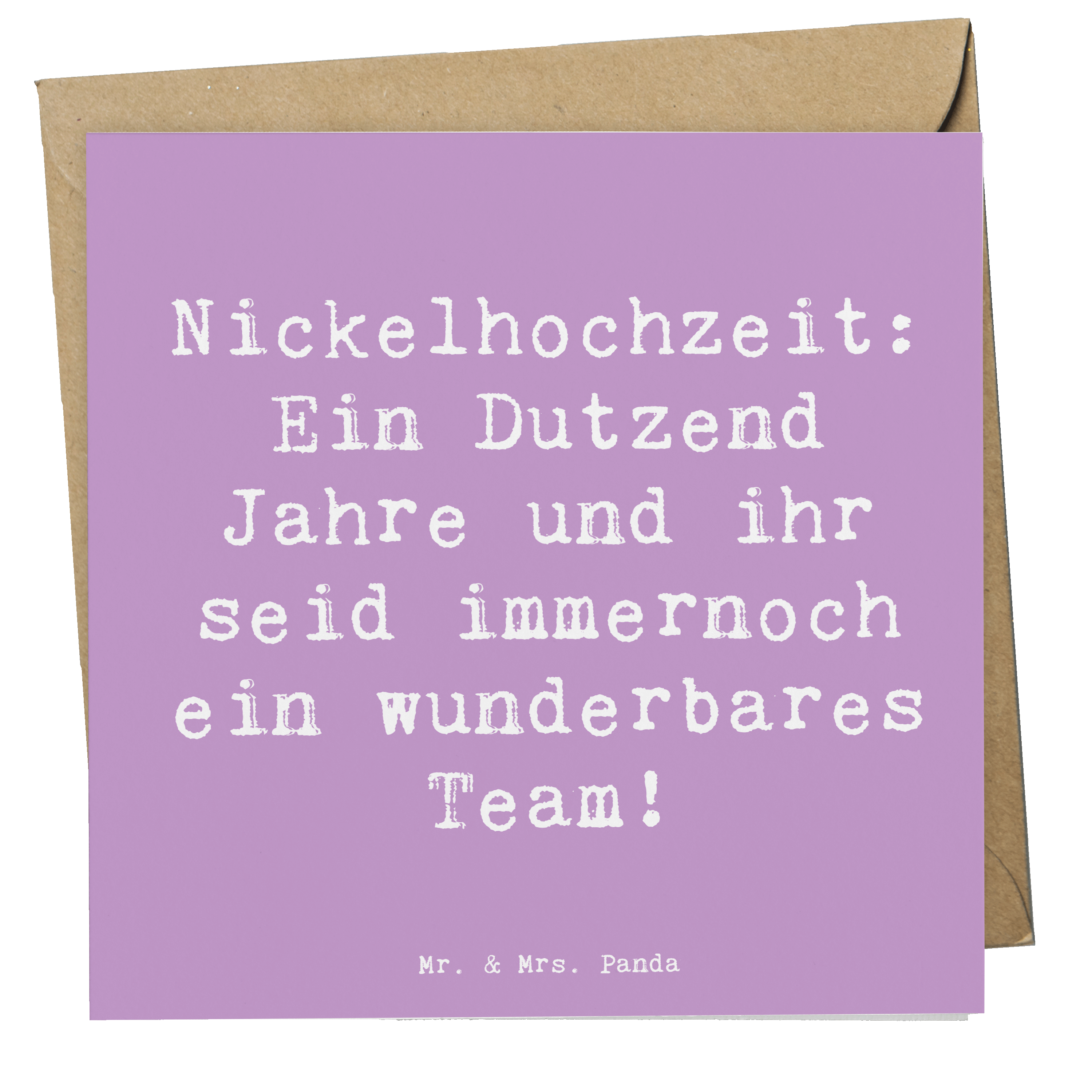 Deluxe Karte Spruch 12. Hochzeitstag Nickelhochzeit