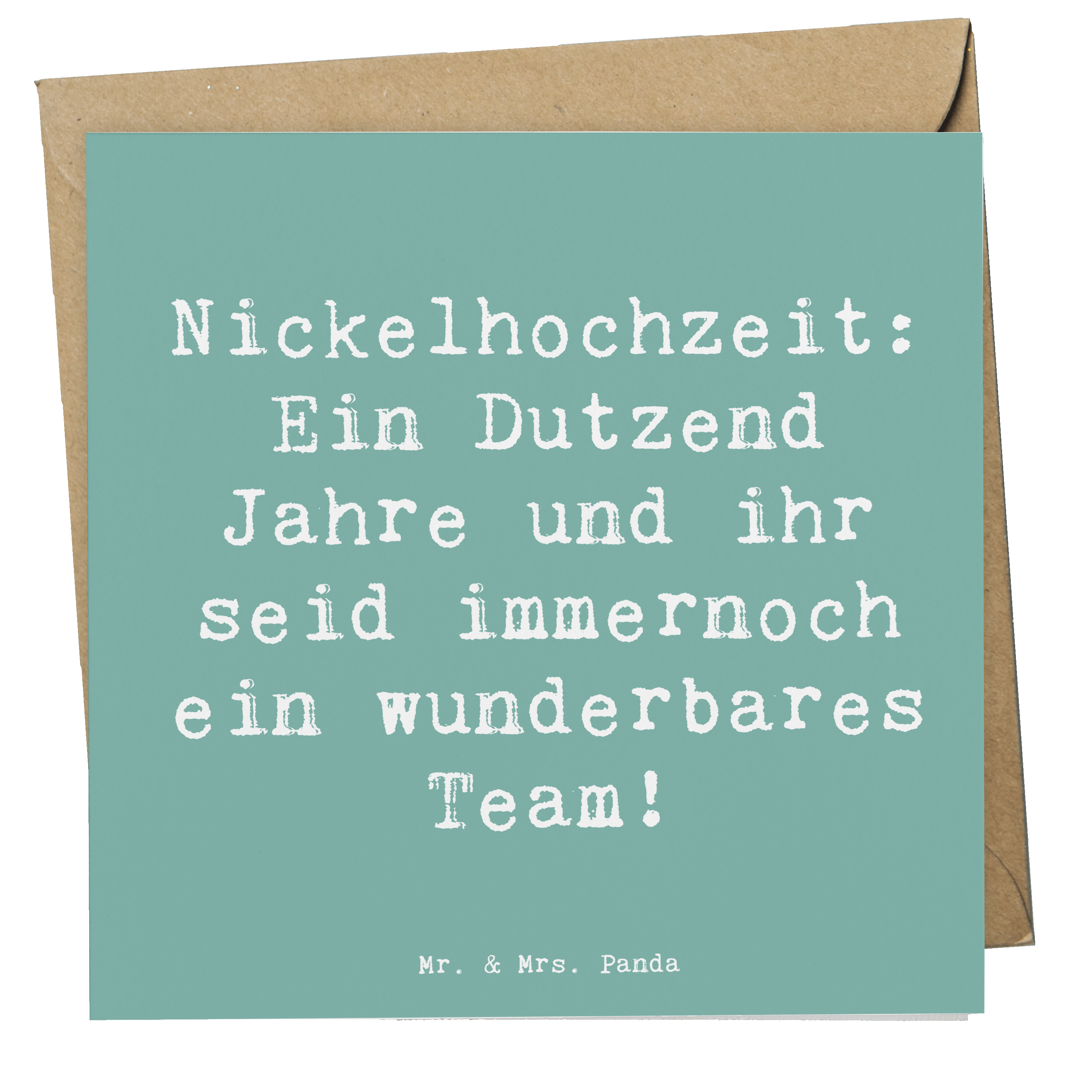 Deluxe Karte Spruch 12. Hochzeitstag Nickelhochzeit