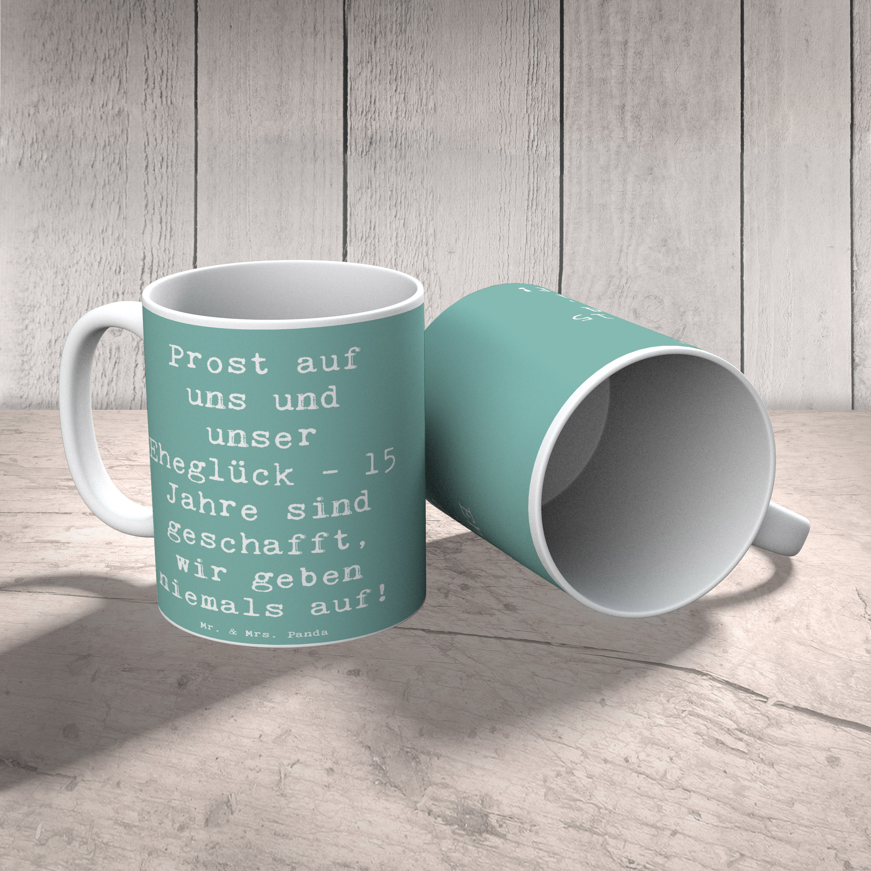 Tasse Spruch 15. Hochzeitstag Gläserne Hochzeit - Geschenk Hochzeitsplanung - Bild 18 von 19