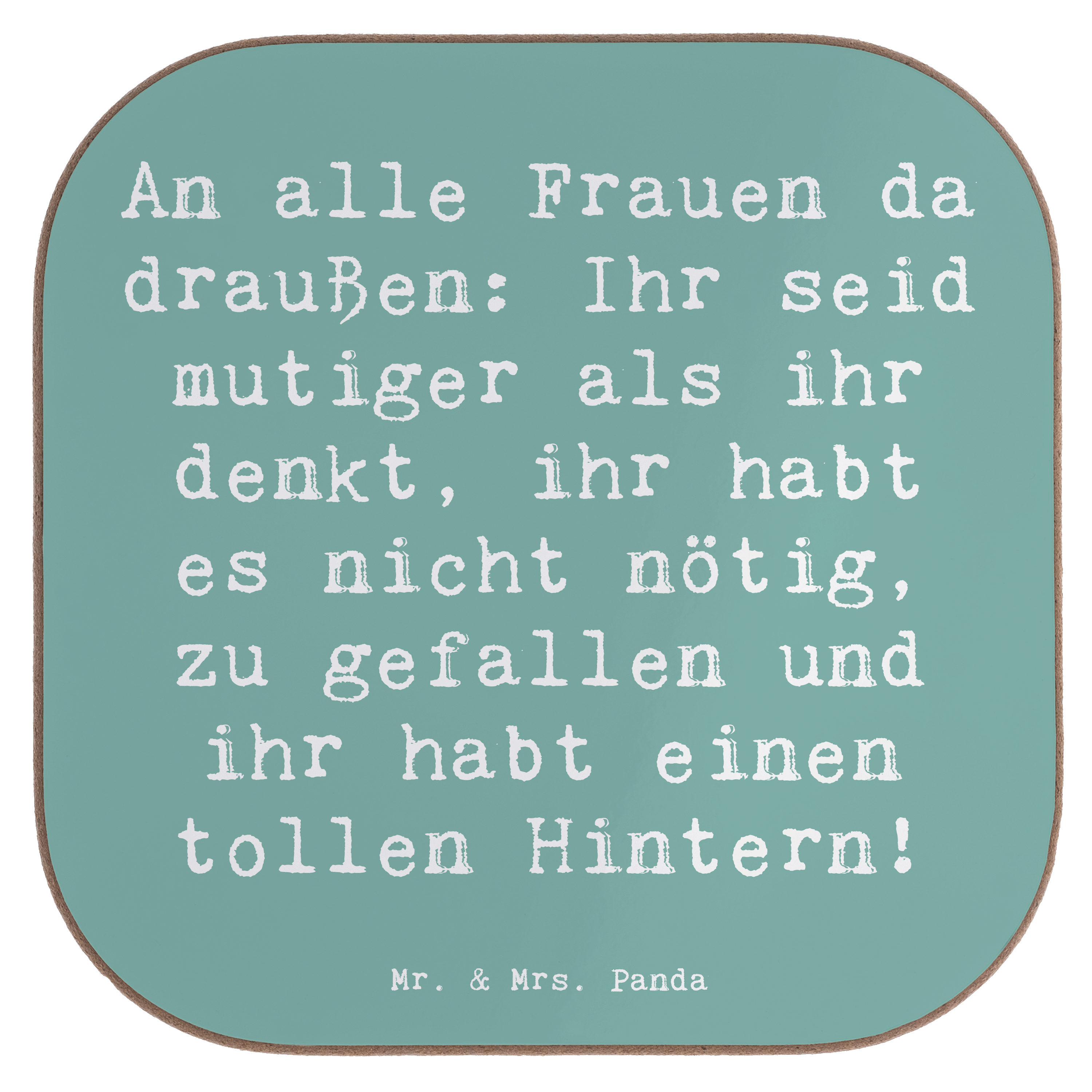 Untersetzer Spruch Mut und Hoffnung