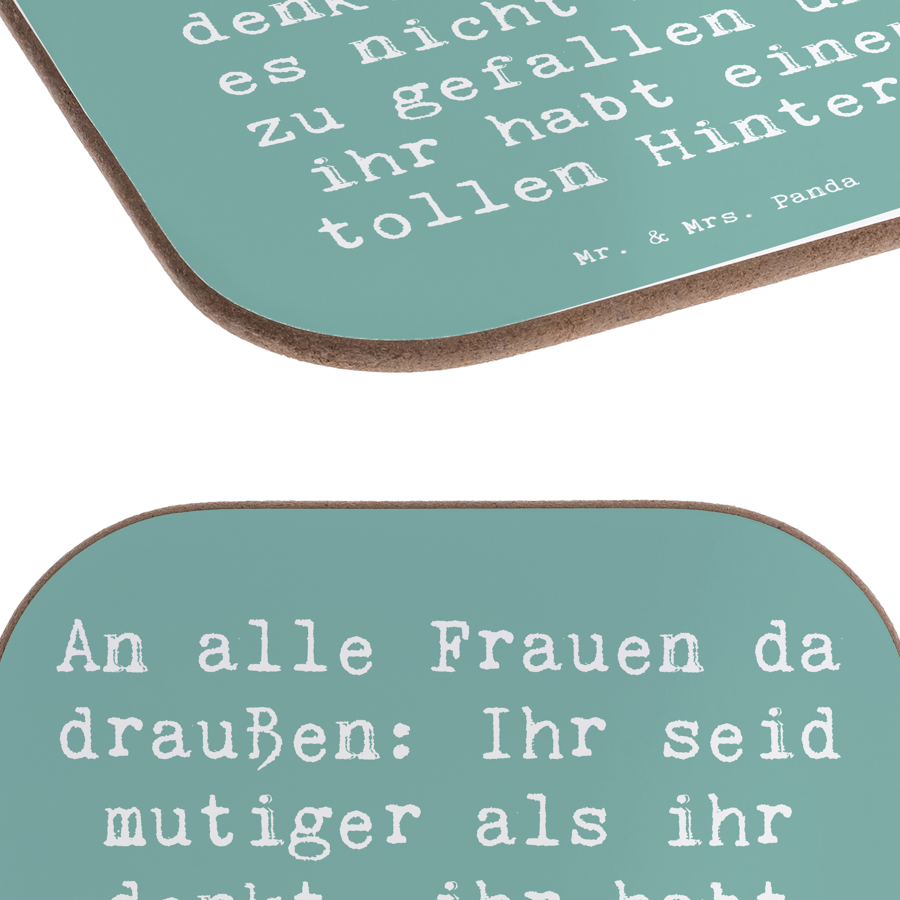 Untersetzer Spruch Mut und Hoffnung