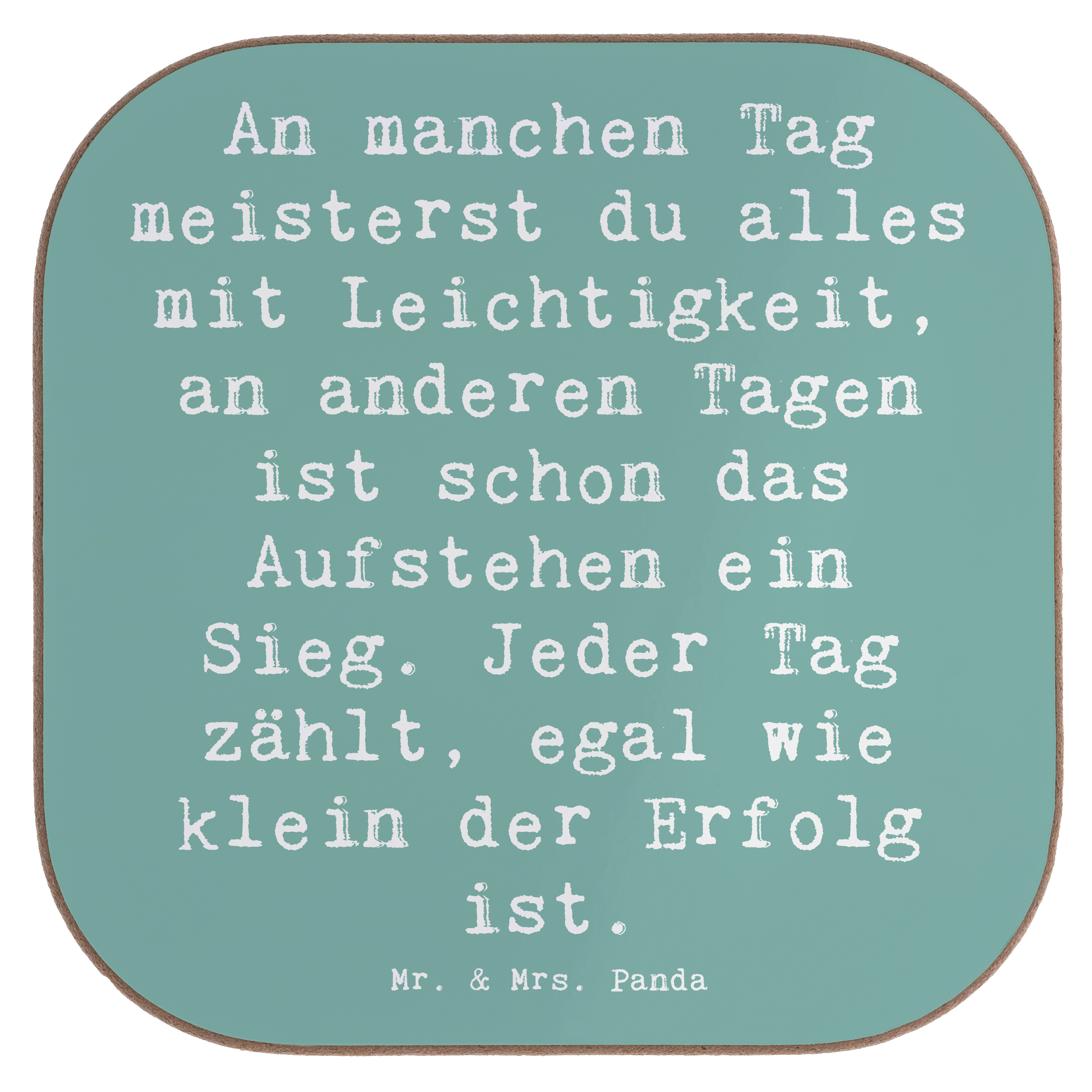 Untersetzer Spruch Leichtigkeit im Alltag