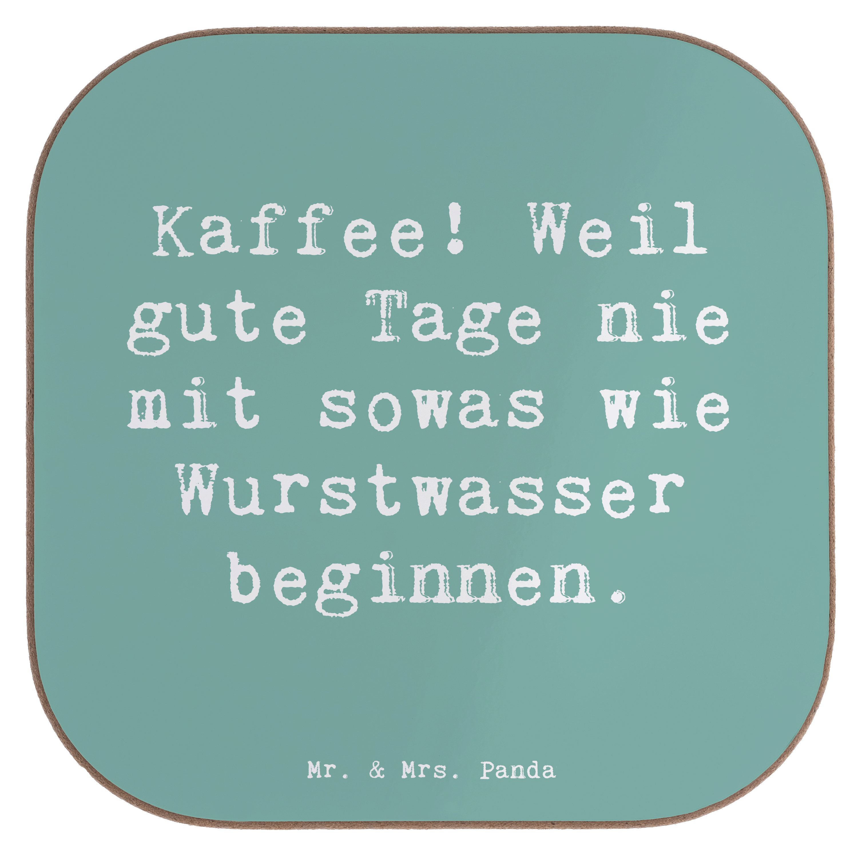 Untersetzer Spruch Freude am Kaffee