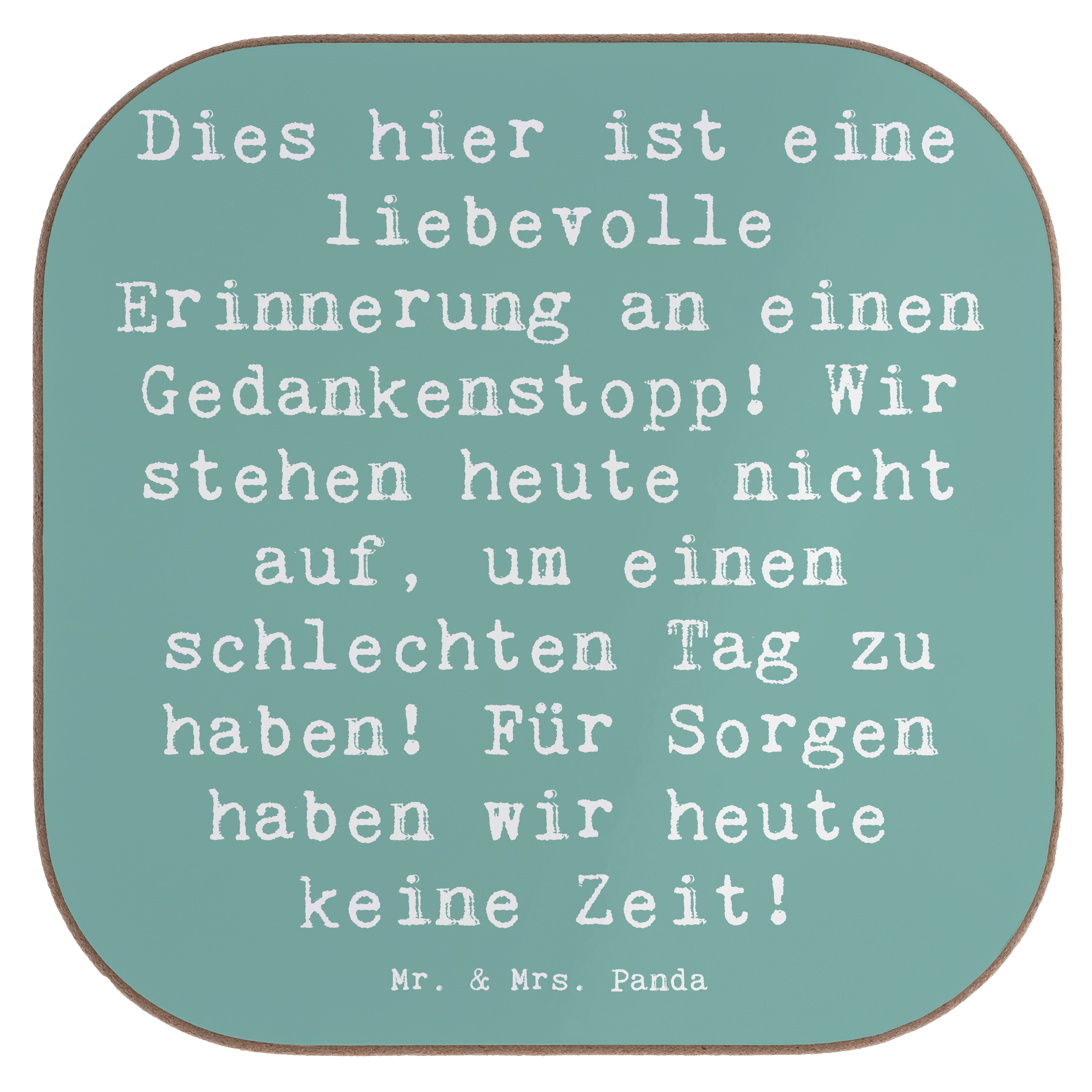 Untersetzer Spruch Freude Erleben