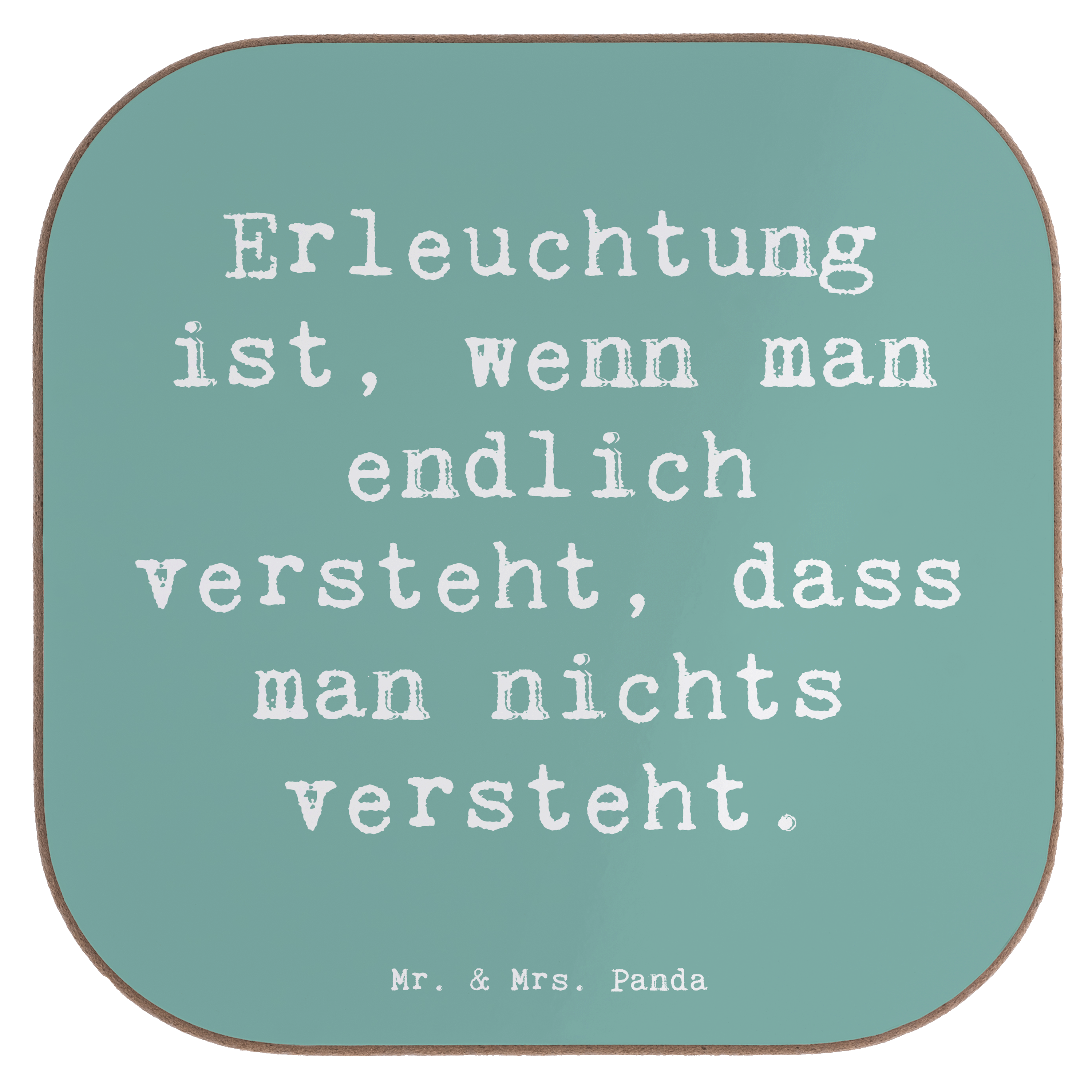 Untersetzer Spruch Erleuchtung Weisheit