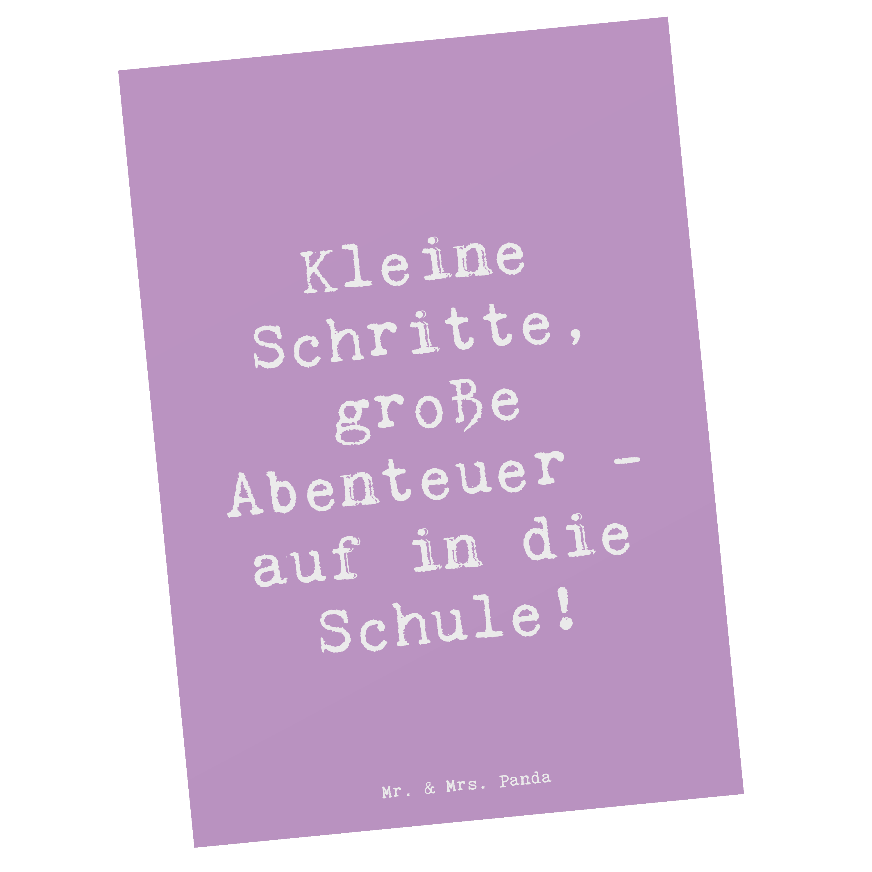 Postkarte Spruch Schulanfang Abenteuer