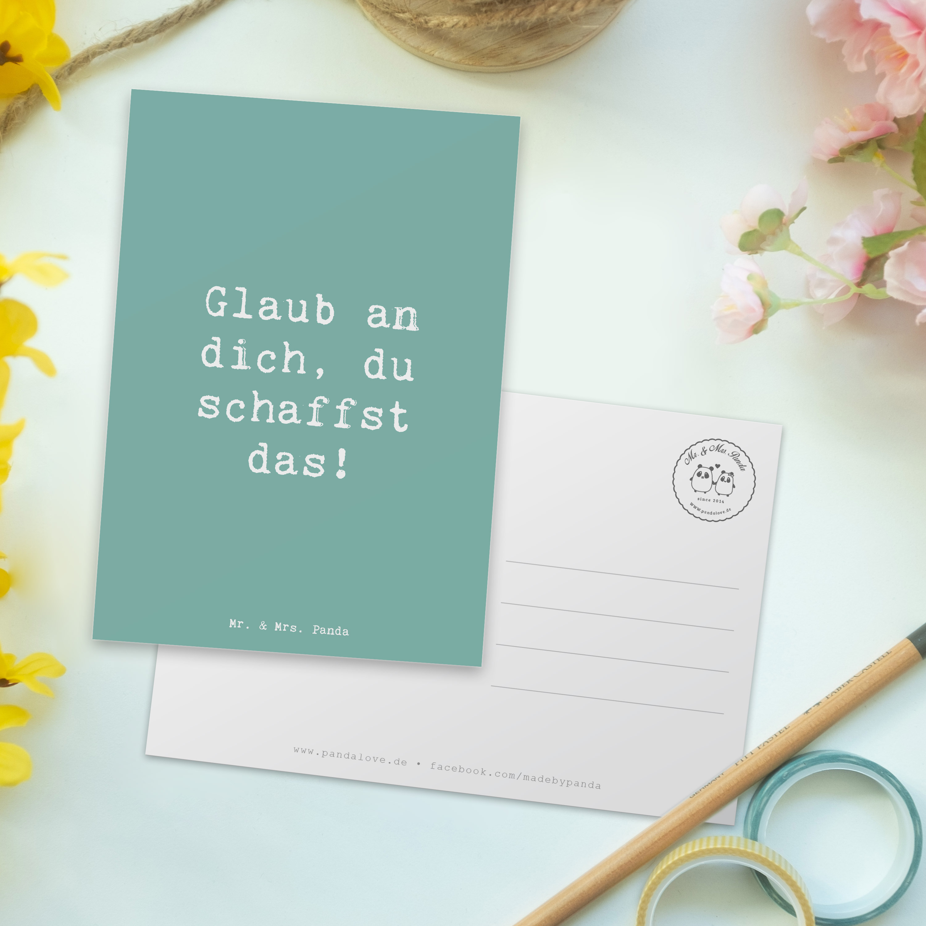 Postkarte Spruch Schulanfang Glaube