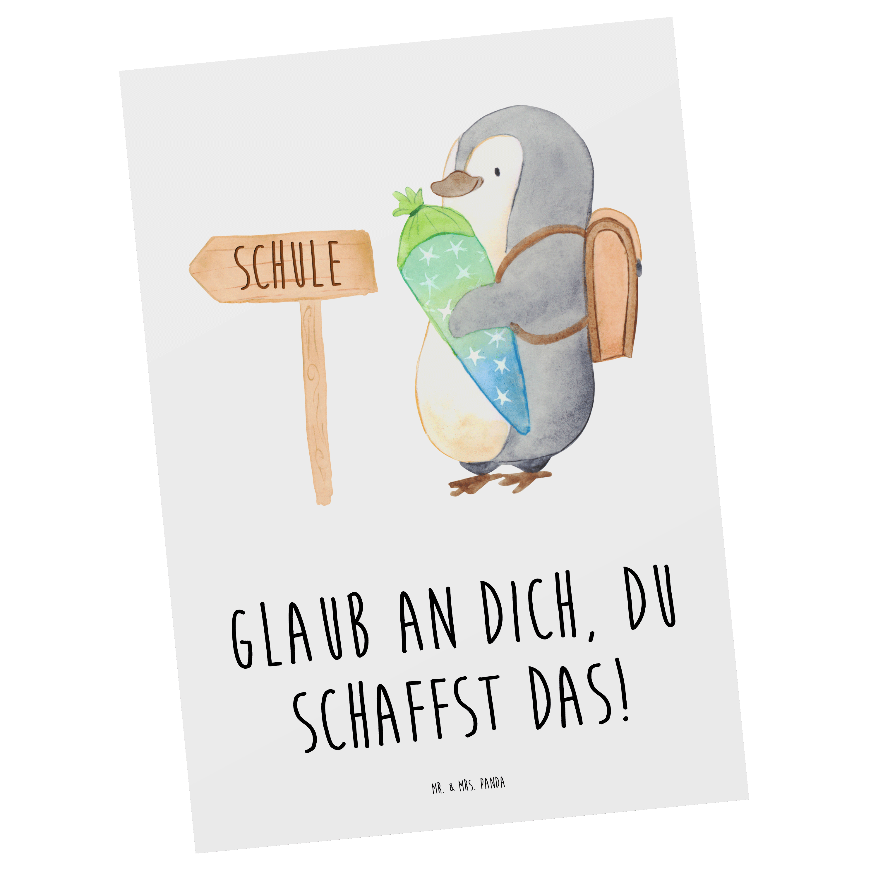 Postkarte Schulanfang Glaube