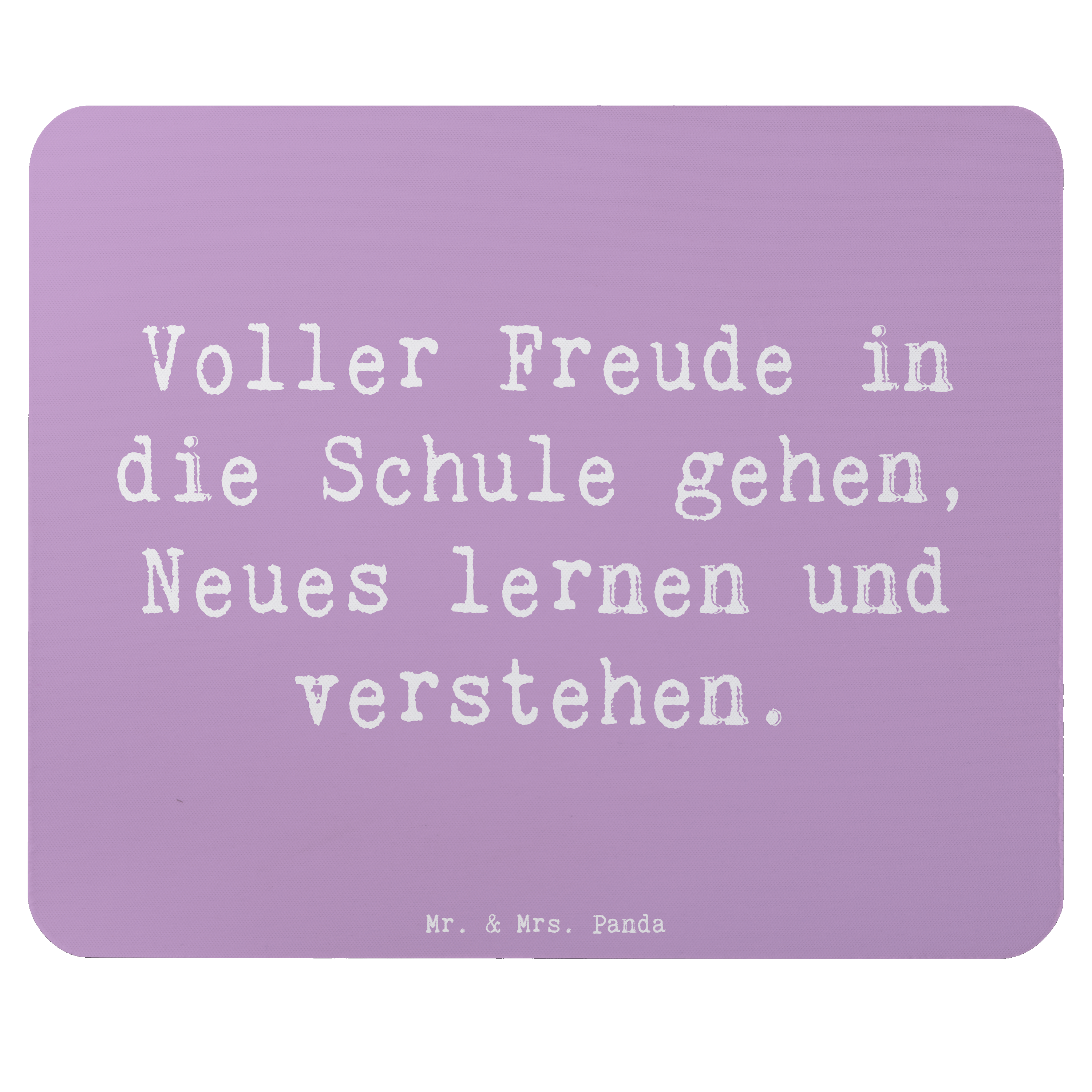 Mauspad Spruch Schulanfang Freude