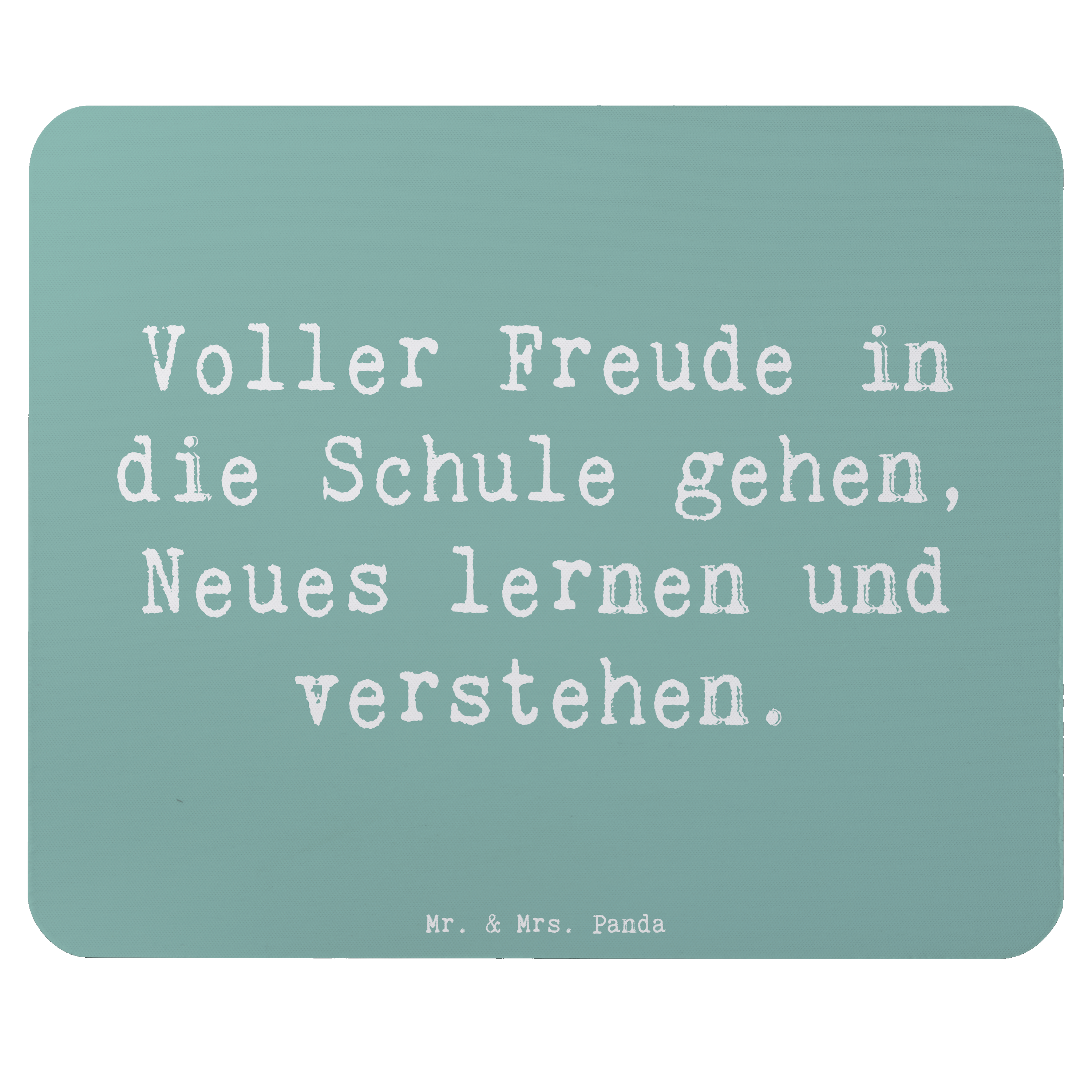 Mauspad Spruch Schulanfang Freude