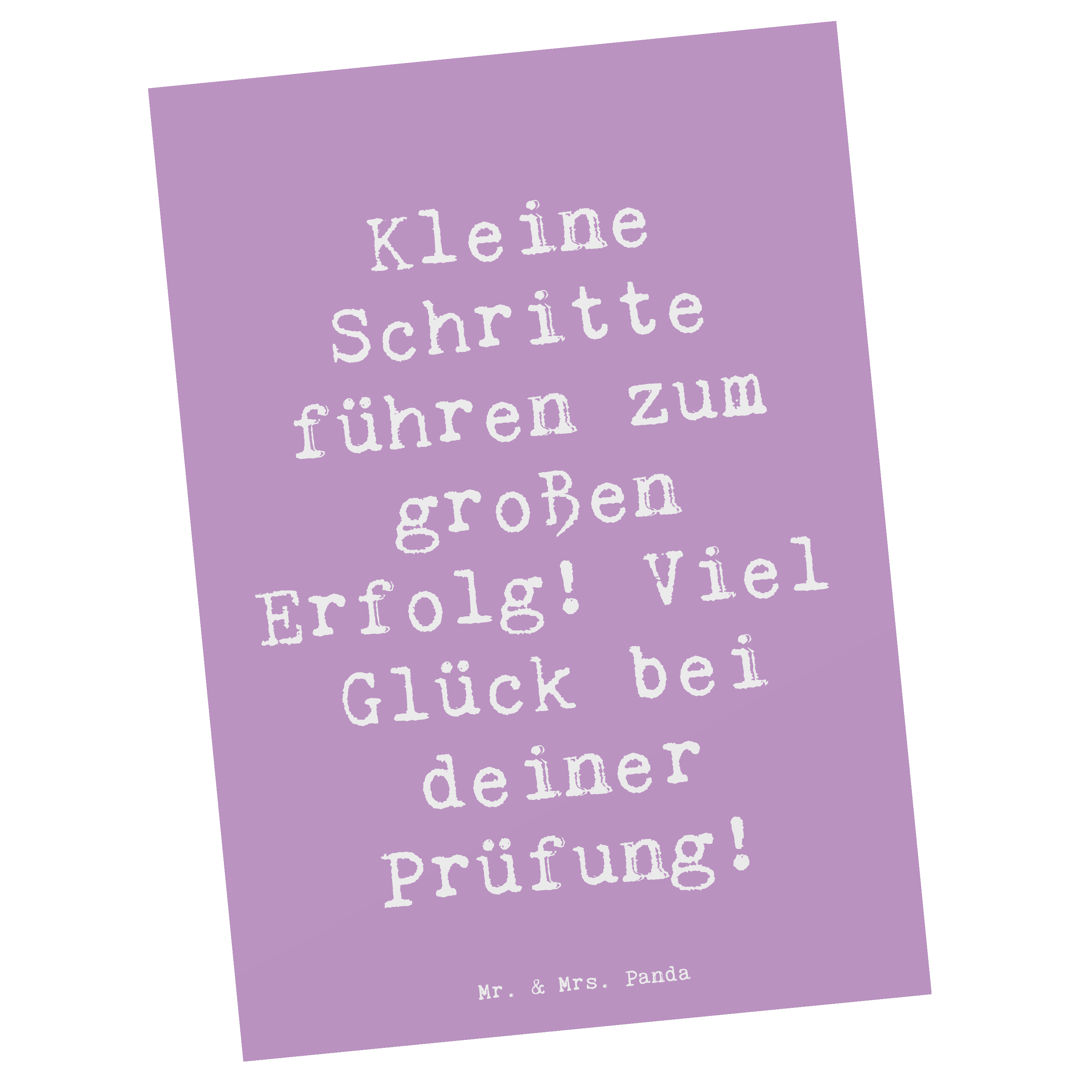 Postkarte Spruch Prüfungen bestehen