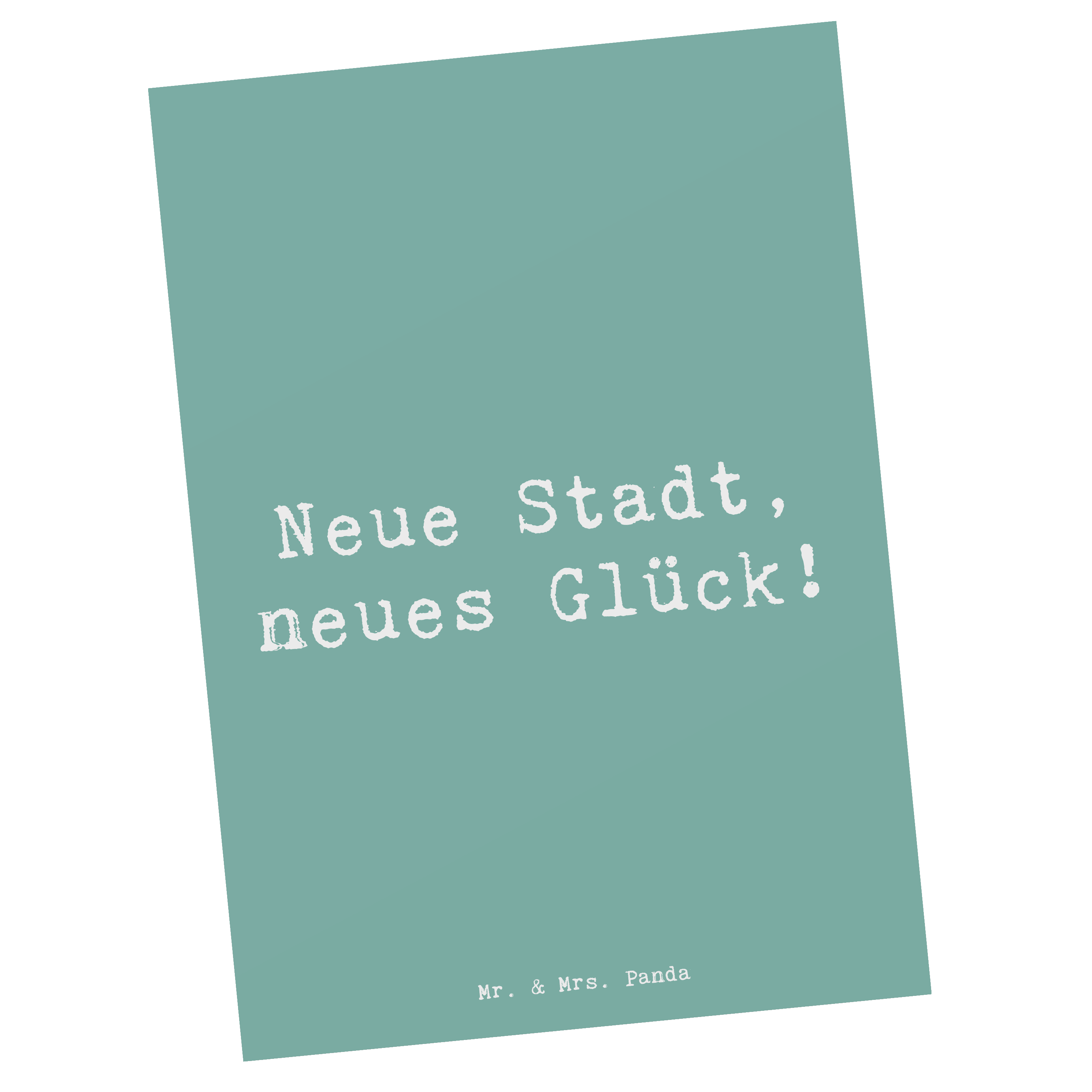 Postkarte Spruch Umzug neue Stadt