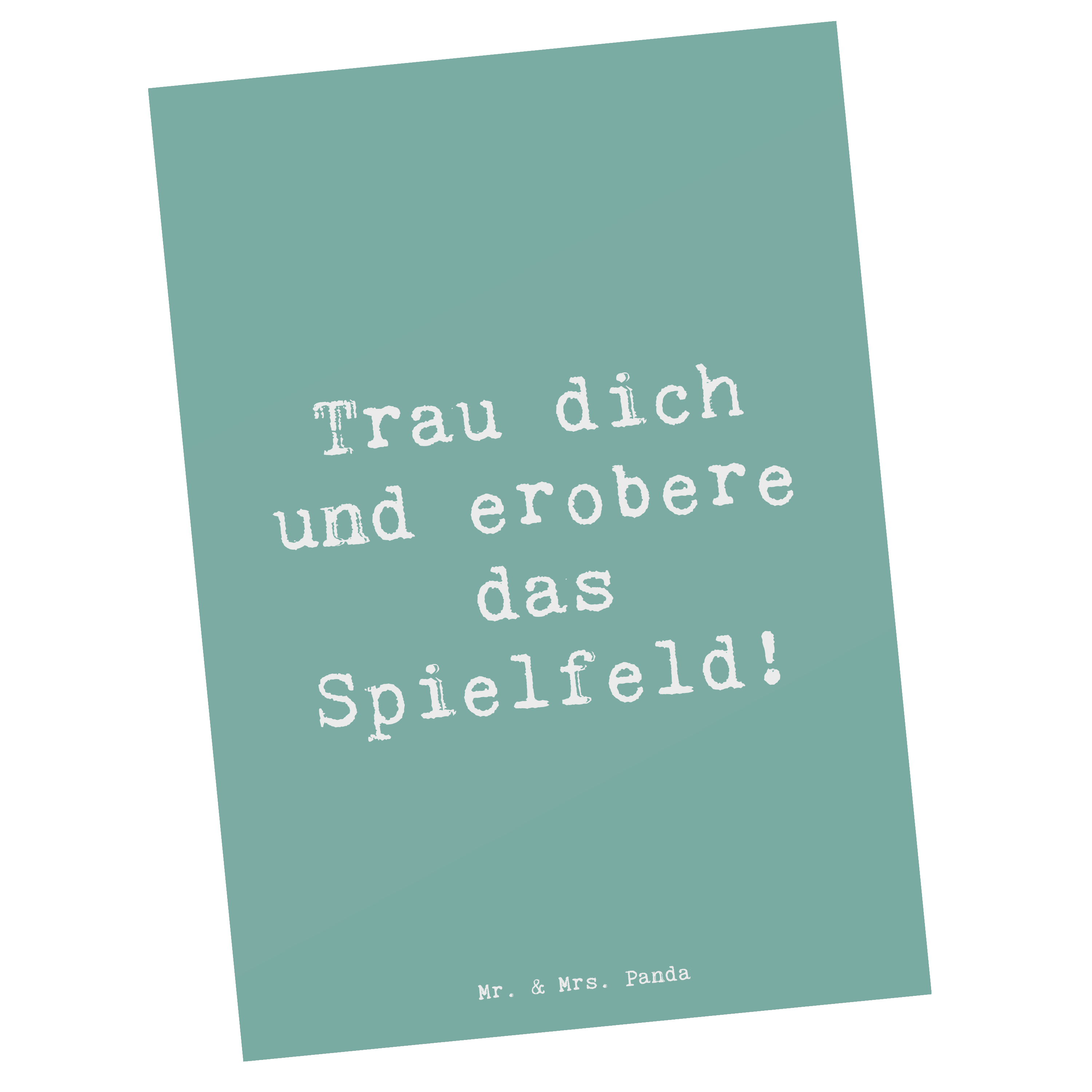 Postkarte Spruch Neue Sportart Mut