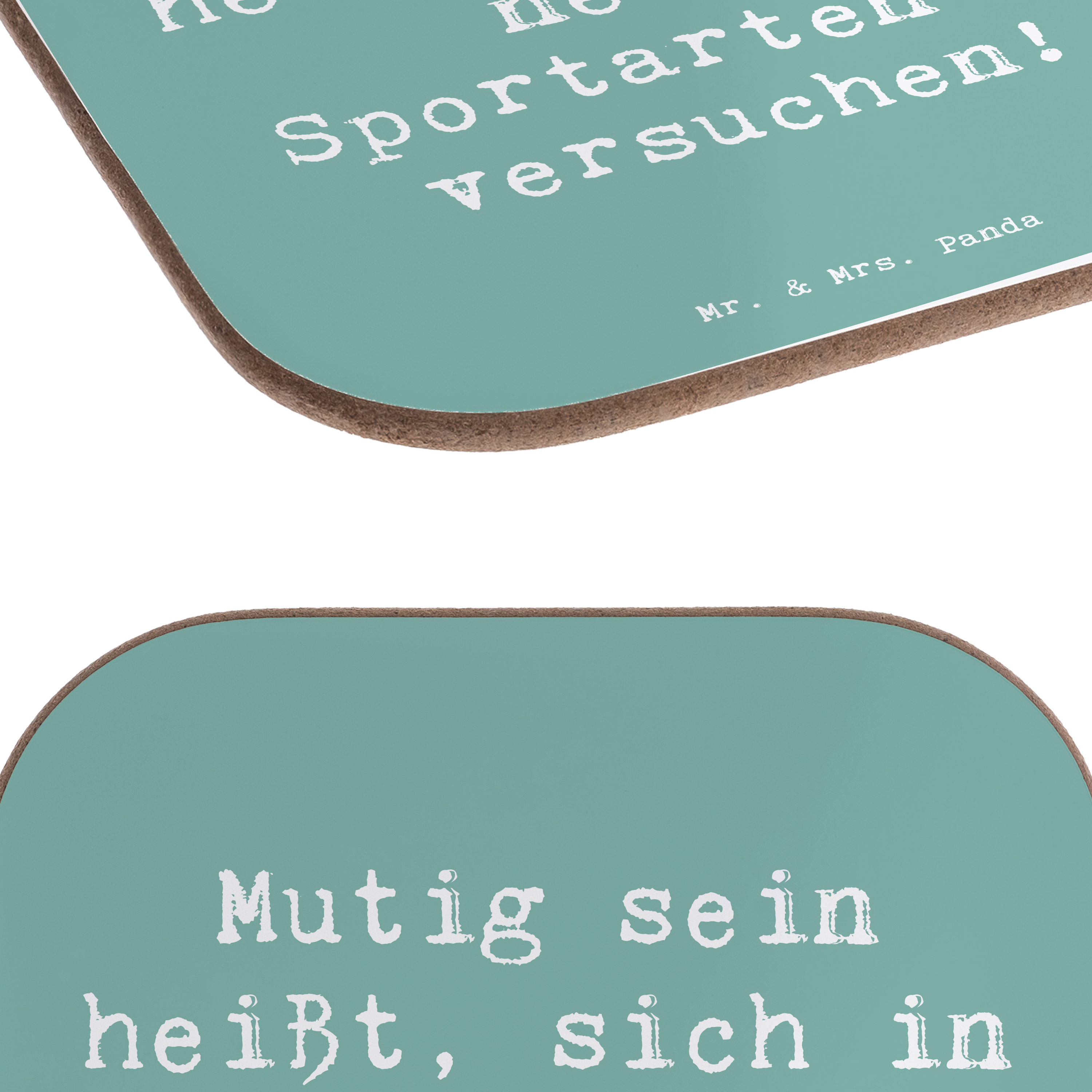 Untersetzer Spruch Neue Sportart versuchen