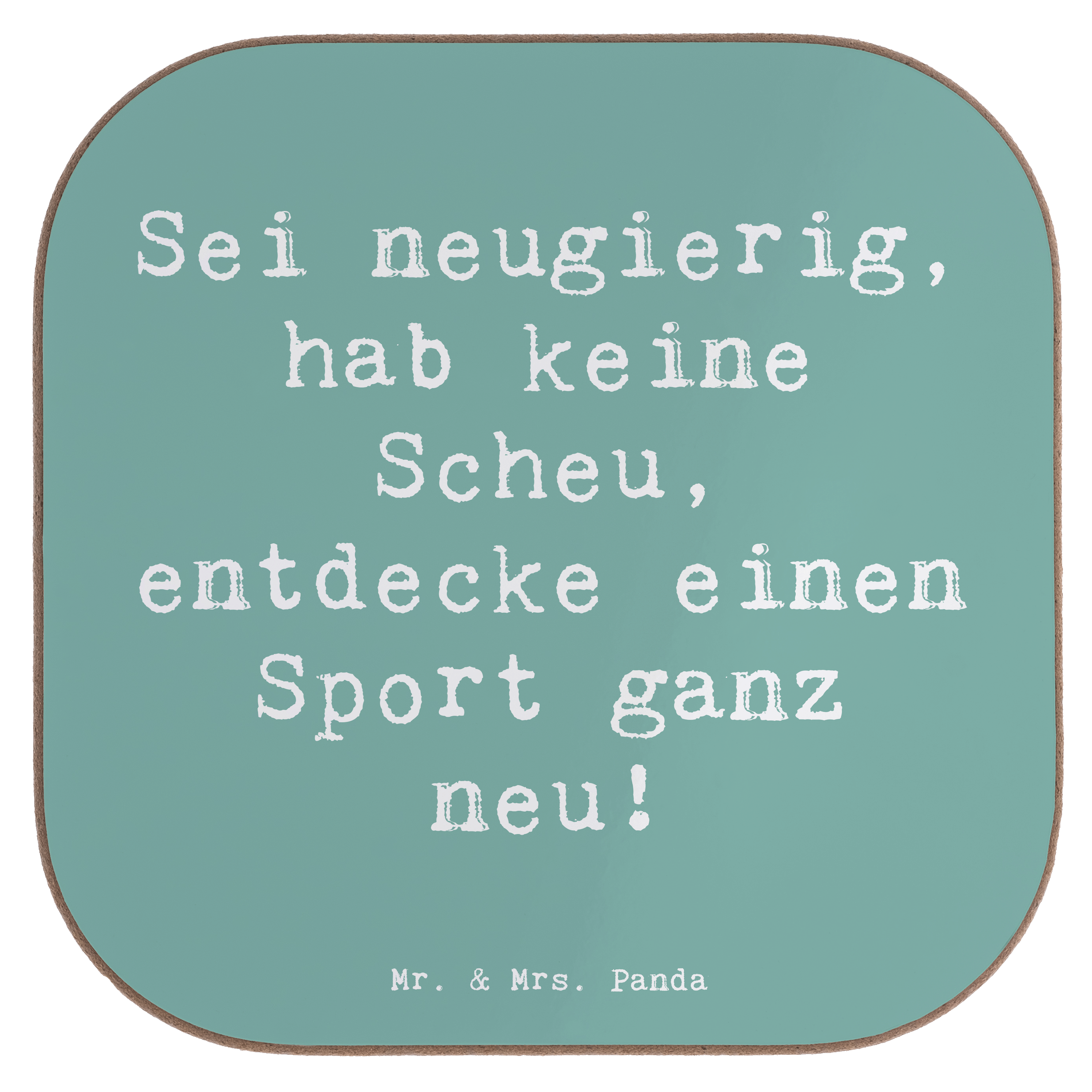 Untersetzer Spruch Neuer Sport