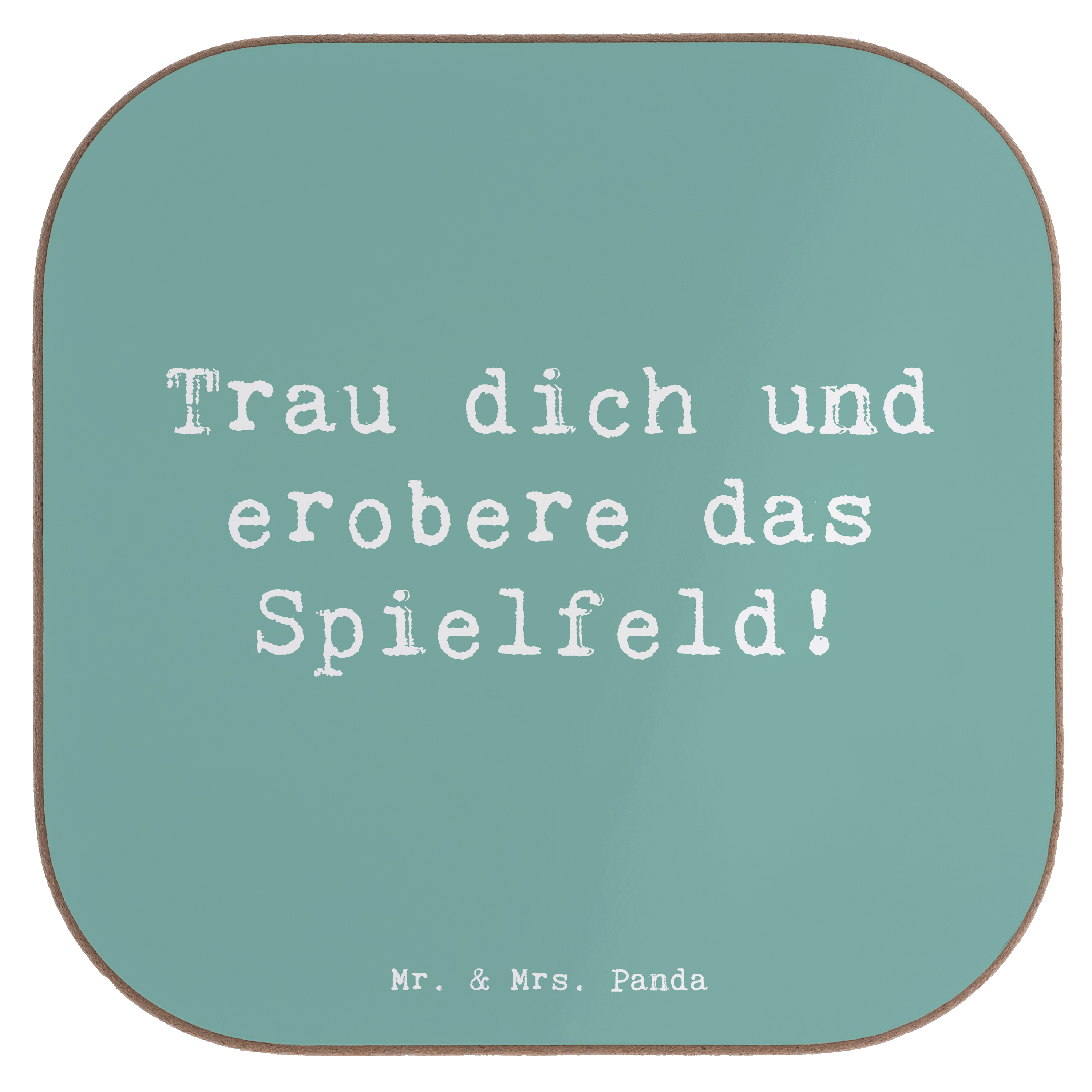 Untersetzer Spruch Neue Sportart Mut