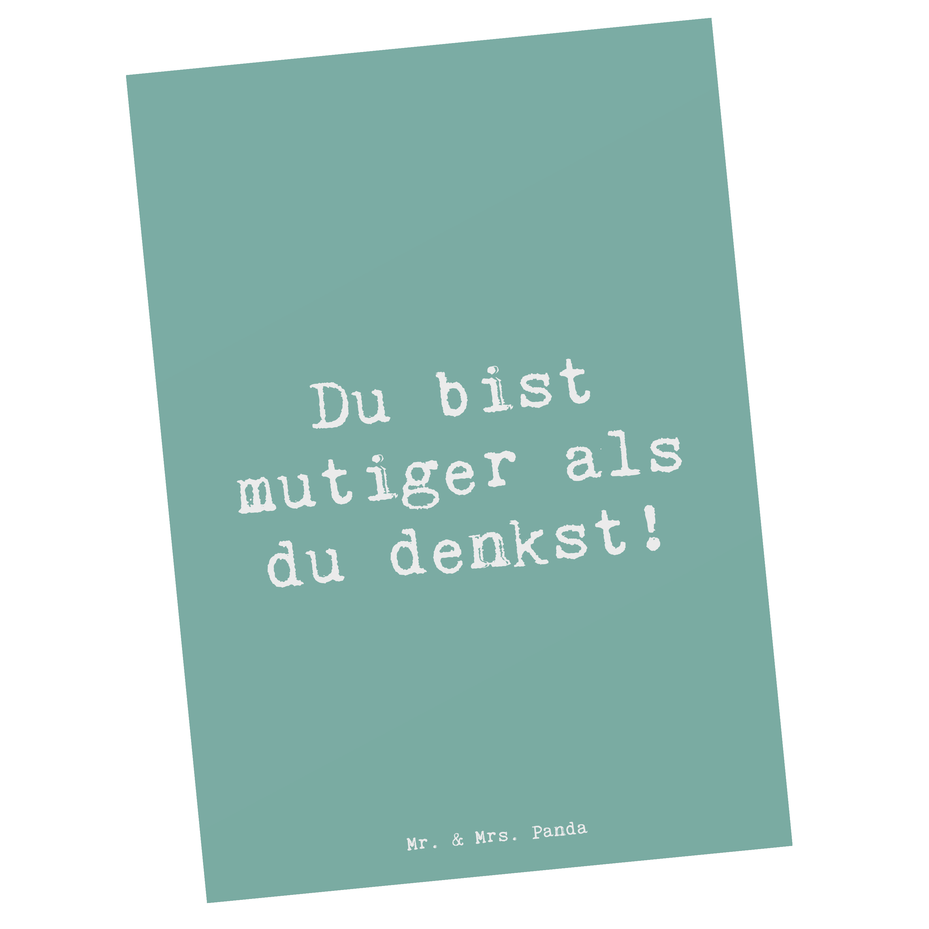 Postkarte Spruch Alleine schlafen lernen Mutiger als gedacht