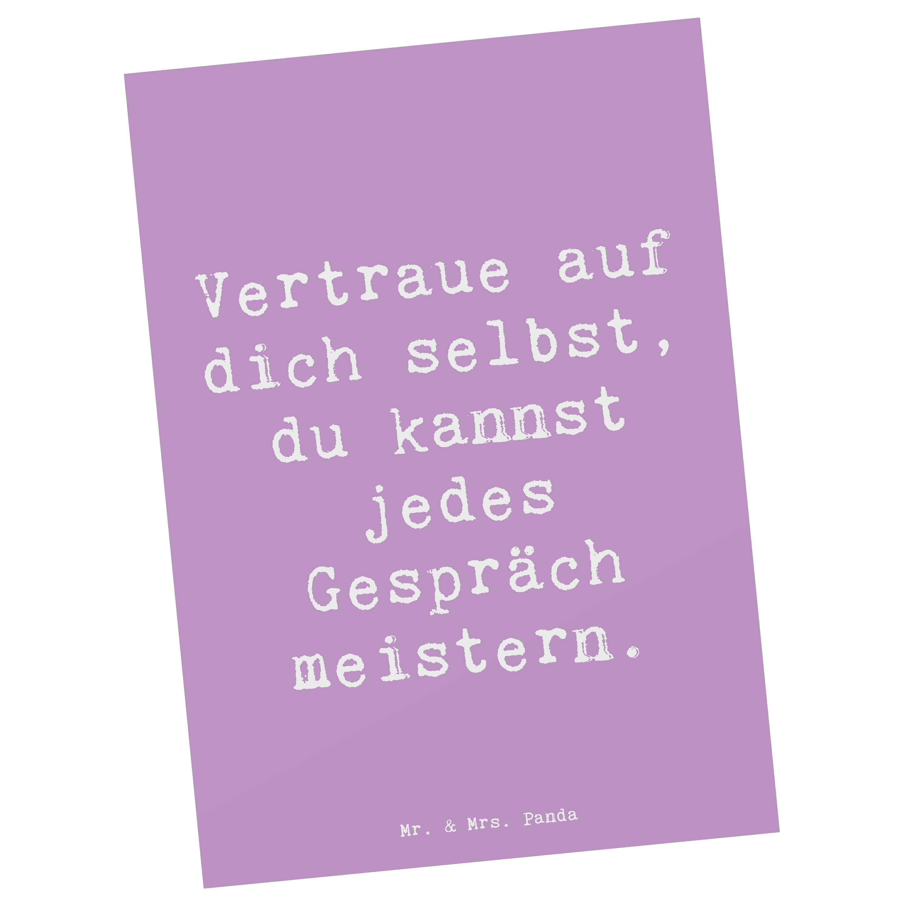 Postkarte Spruch Ein schwieriges Gespräch führen