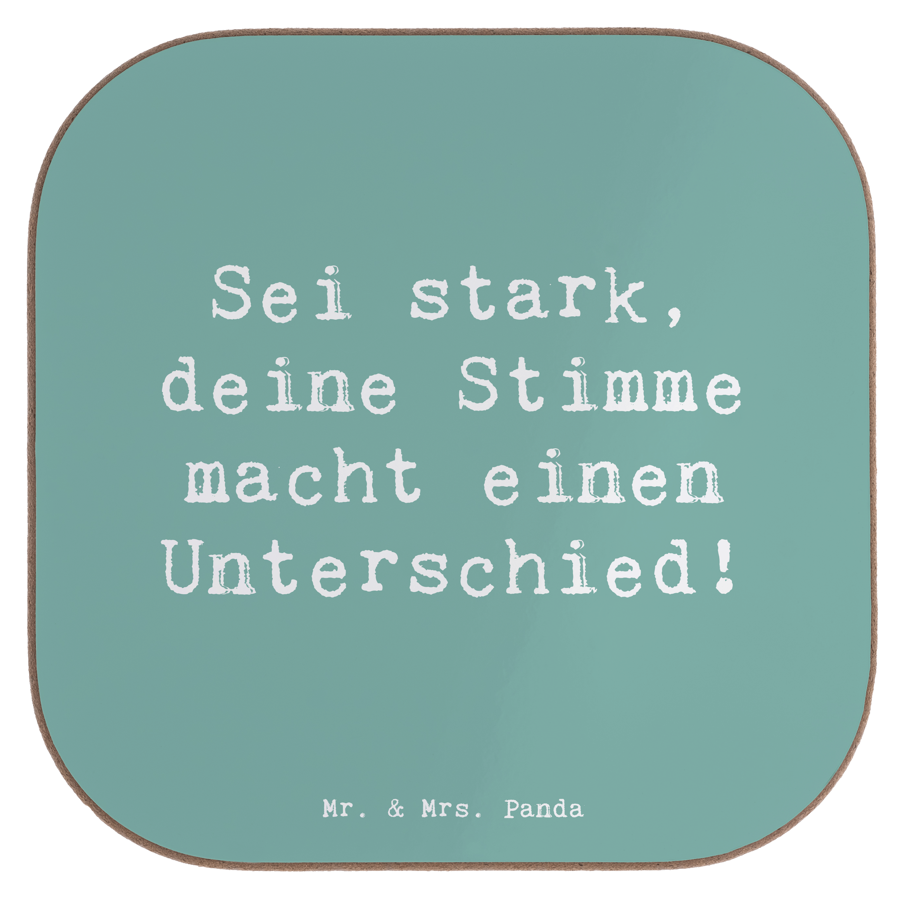 Untersetzer Spruch Deine Stimme zählt