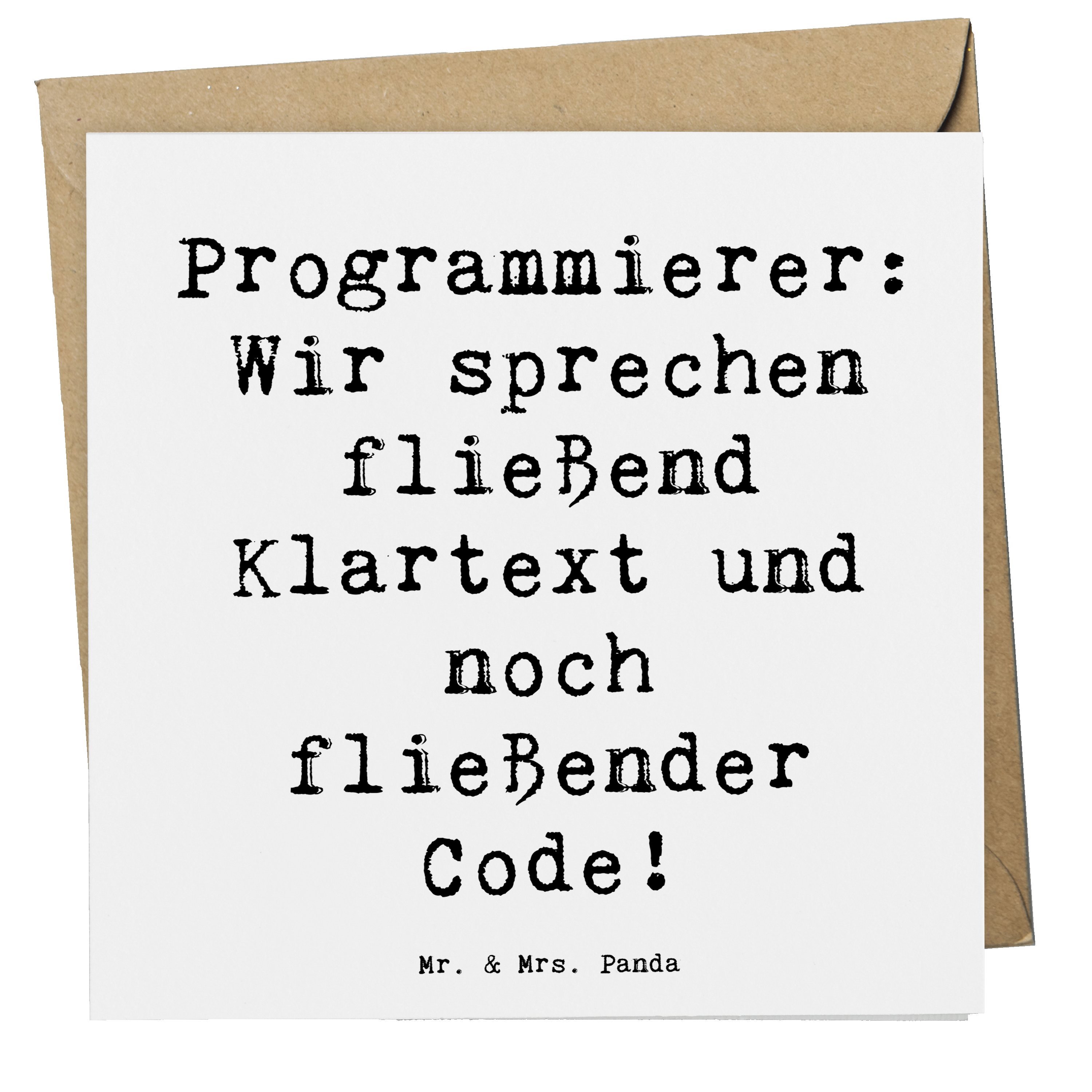 Deluxe Karte Spruch Programmierer Codeflüsterer