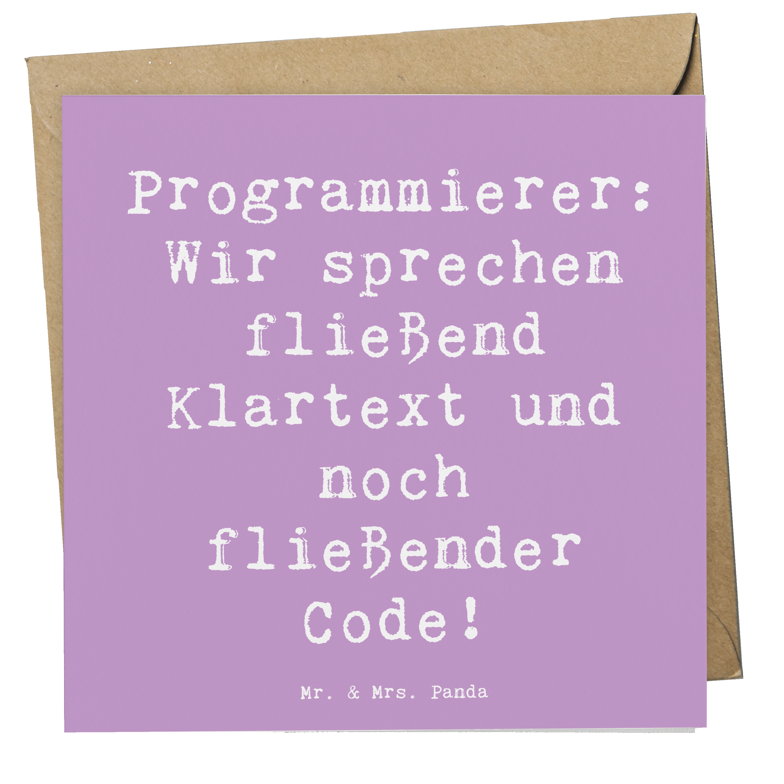 Deluxe Karte Spruch Programmierer Codeflüsterer