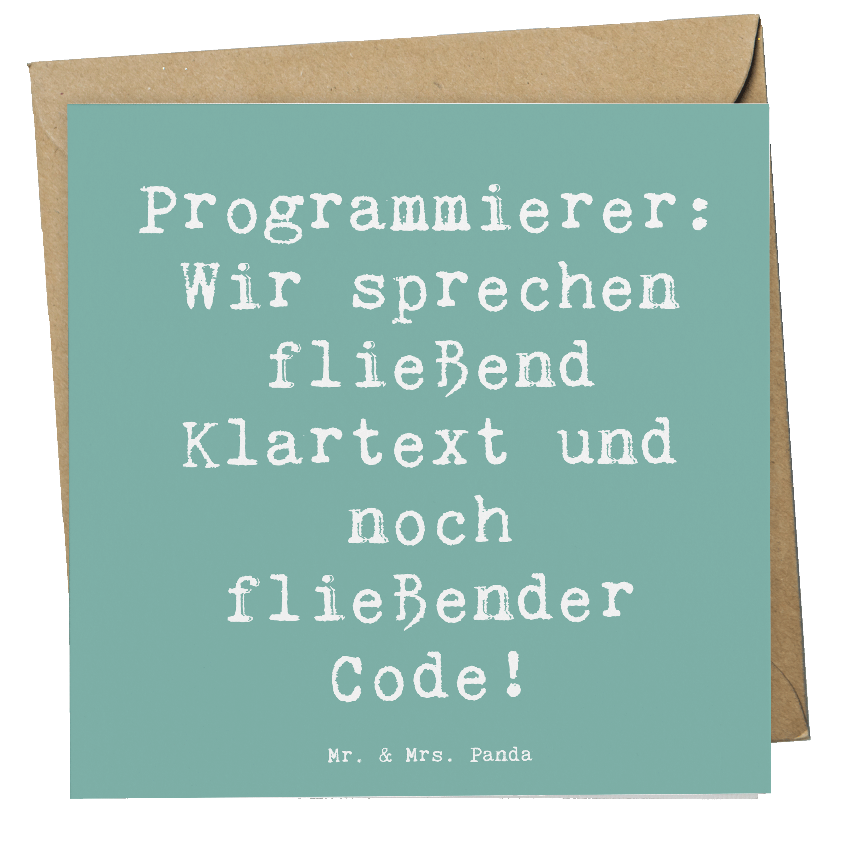 Deluxe Karte Spruch Programmierer Codeflüsterer