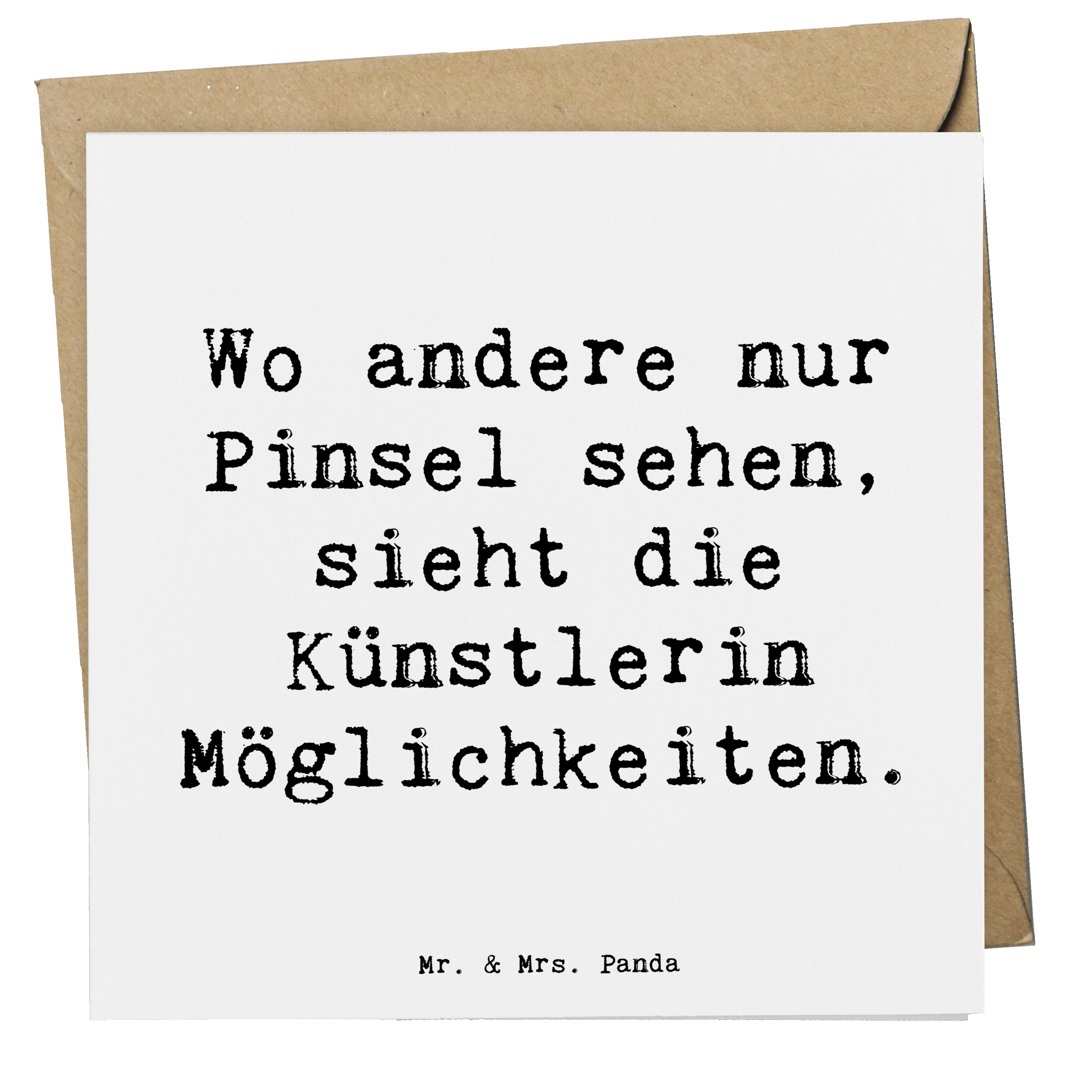 Deluxe Karte Spruch Künstlerin Visionen