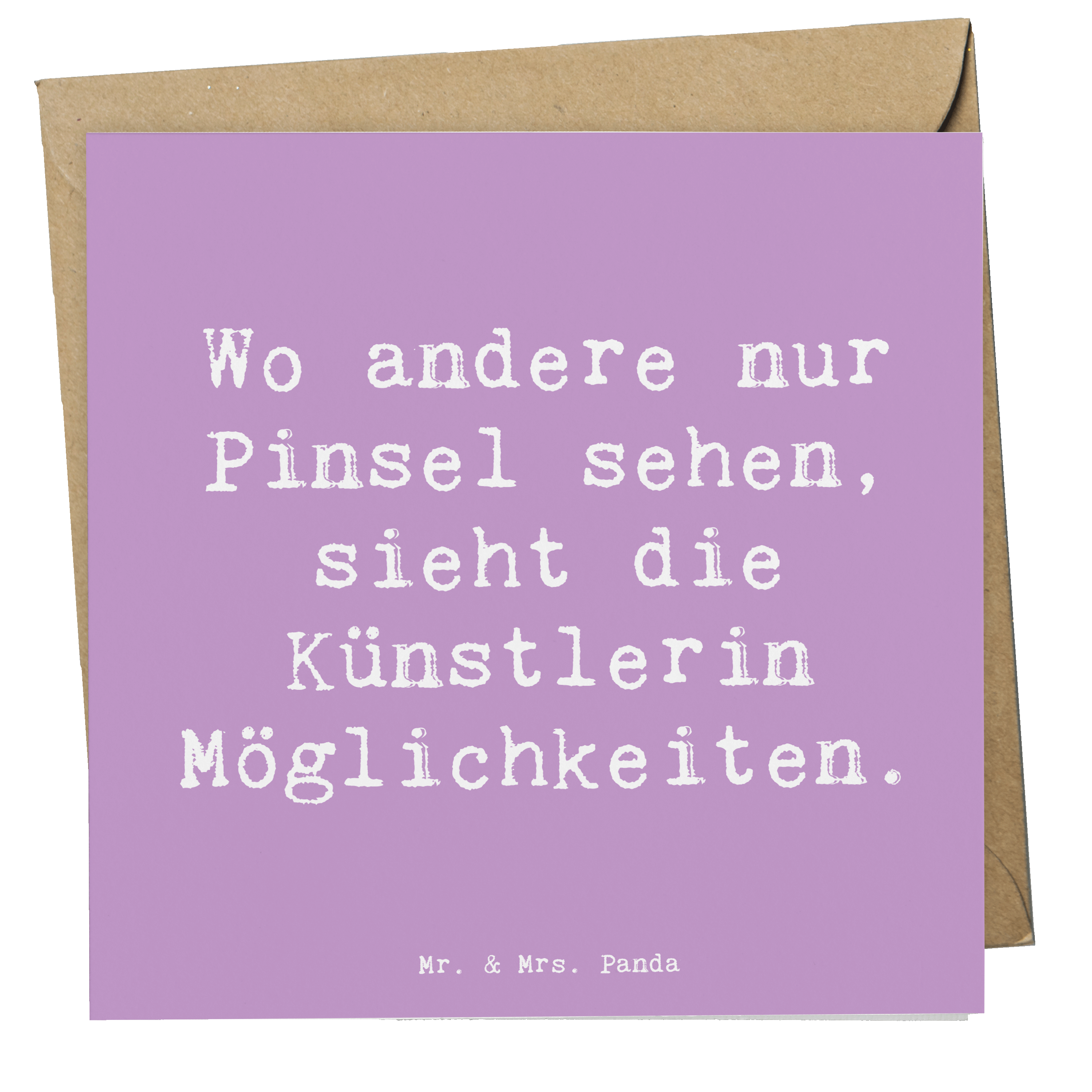 Deluxe Karte Spruch Künstlerin Visionen