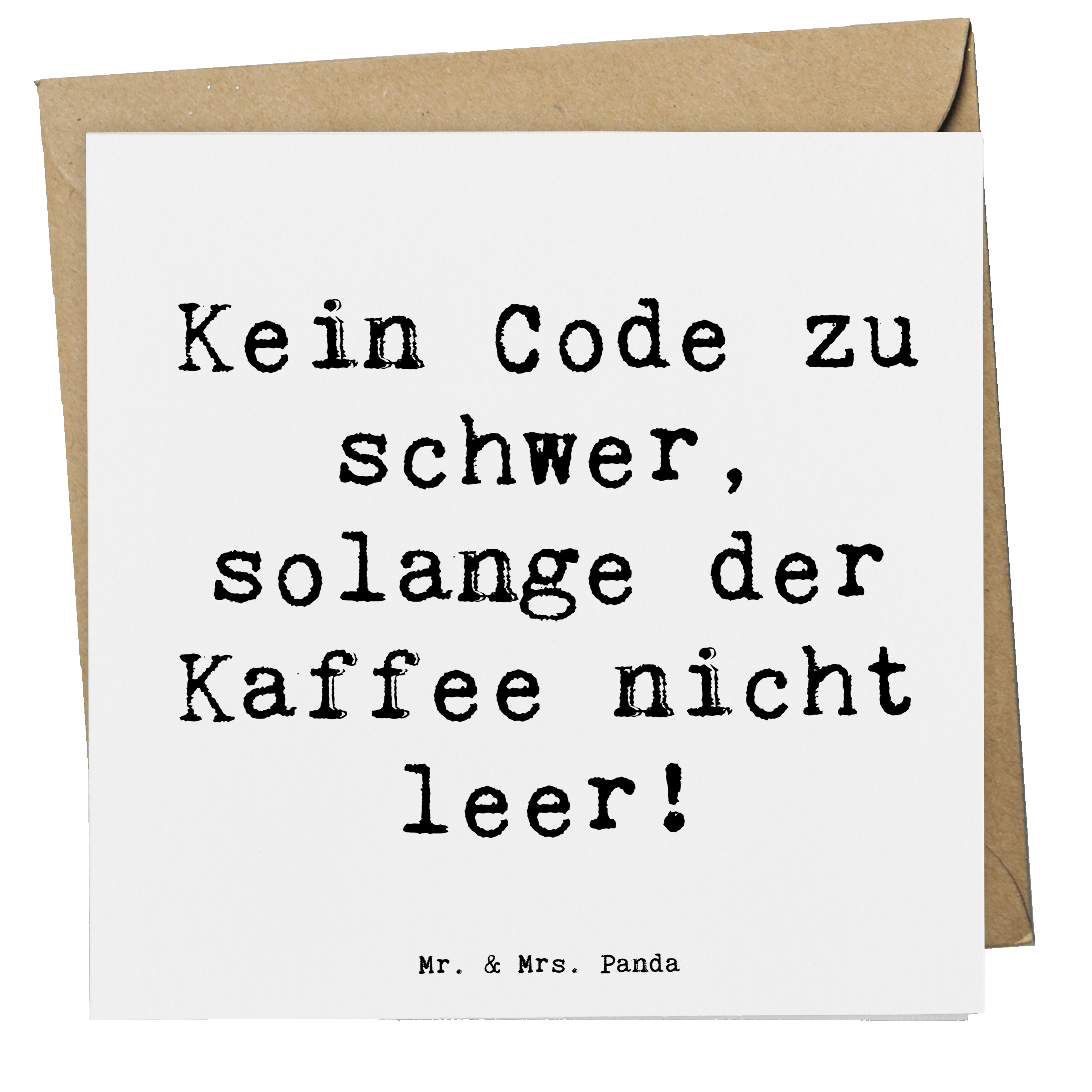 Deluxe Karte Spruch Code und Kaffee