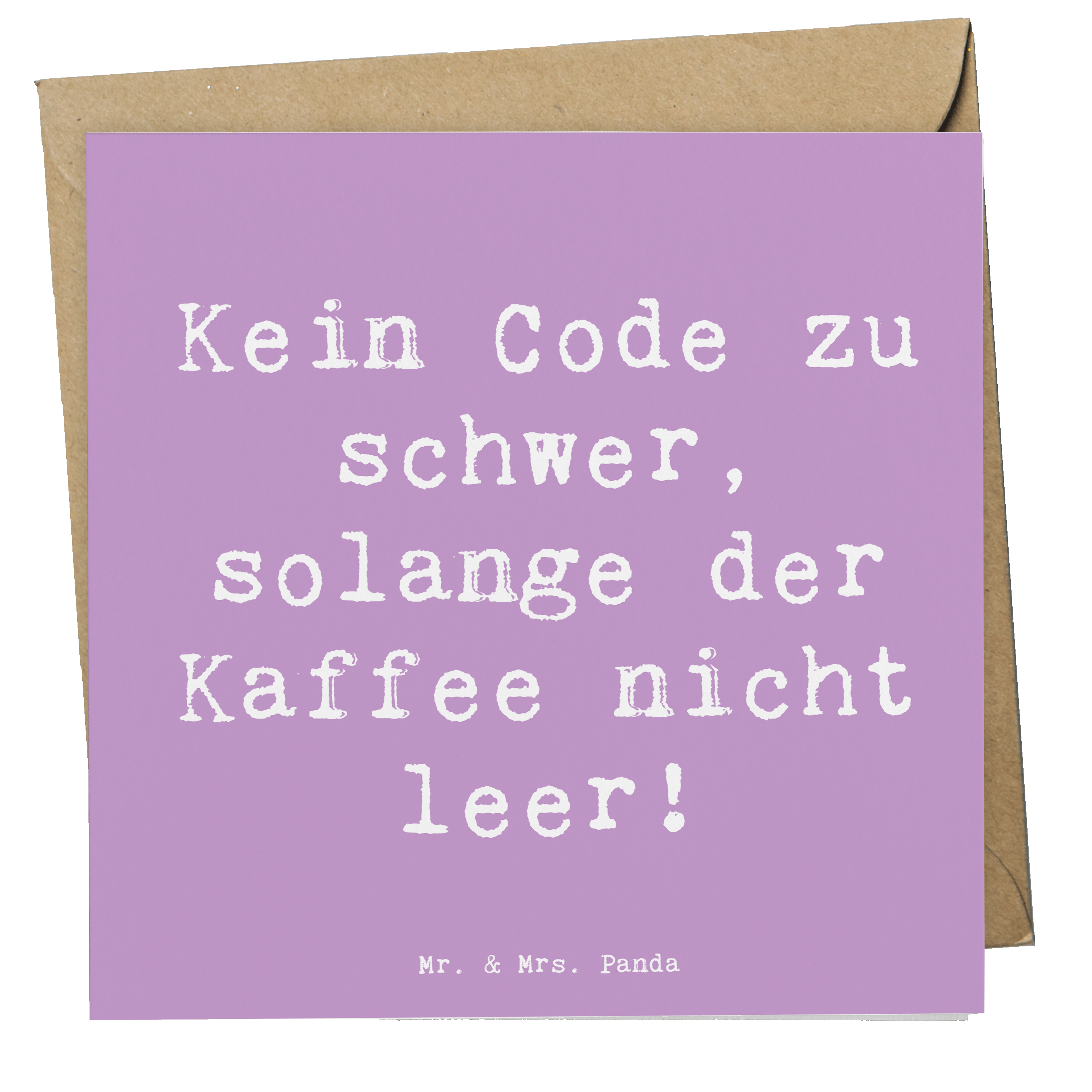 Deluxe Karte Spruch Code und Kaffee